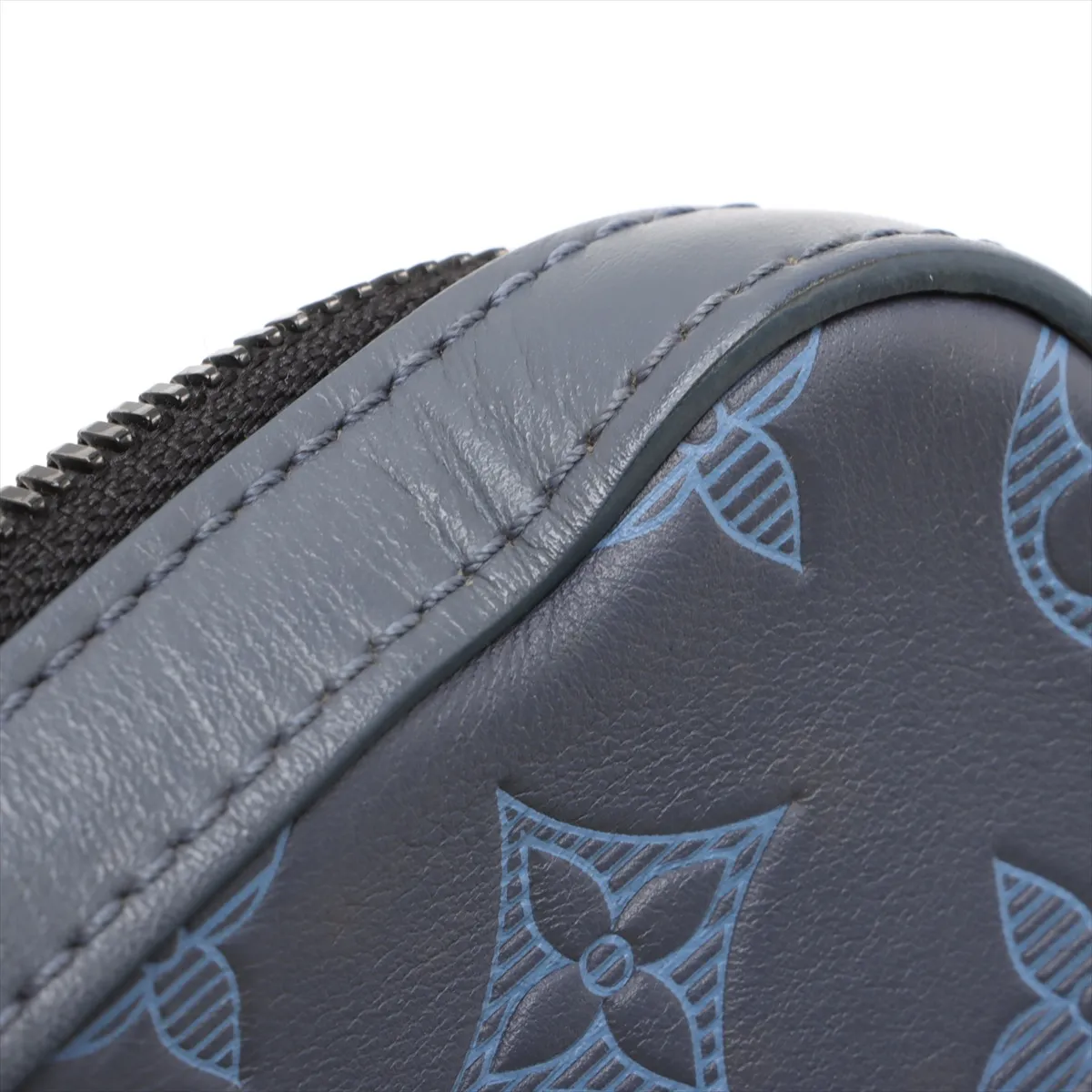 Monogram Shadow Duo Messenger M45730 Navy (RFID detected) — view 13