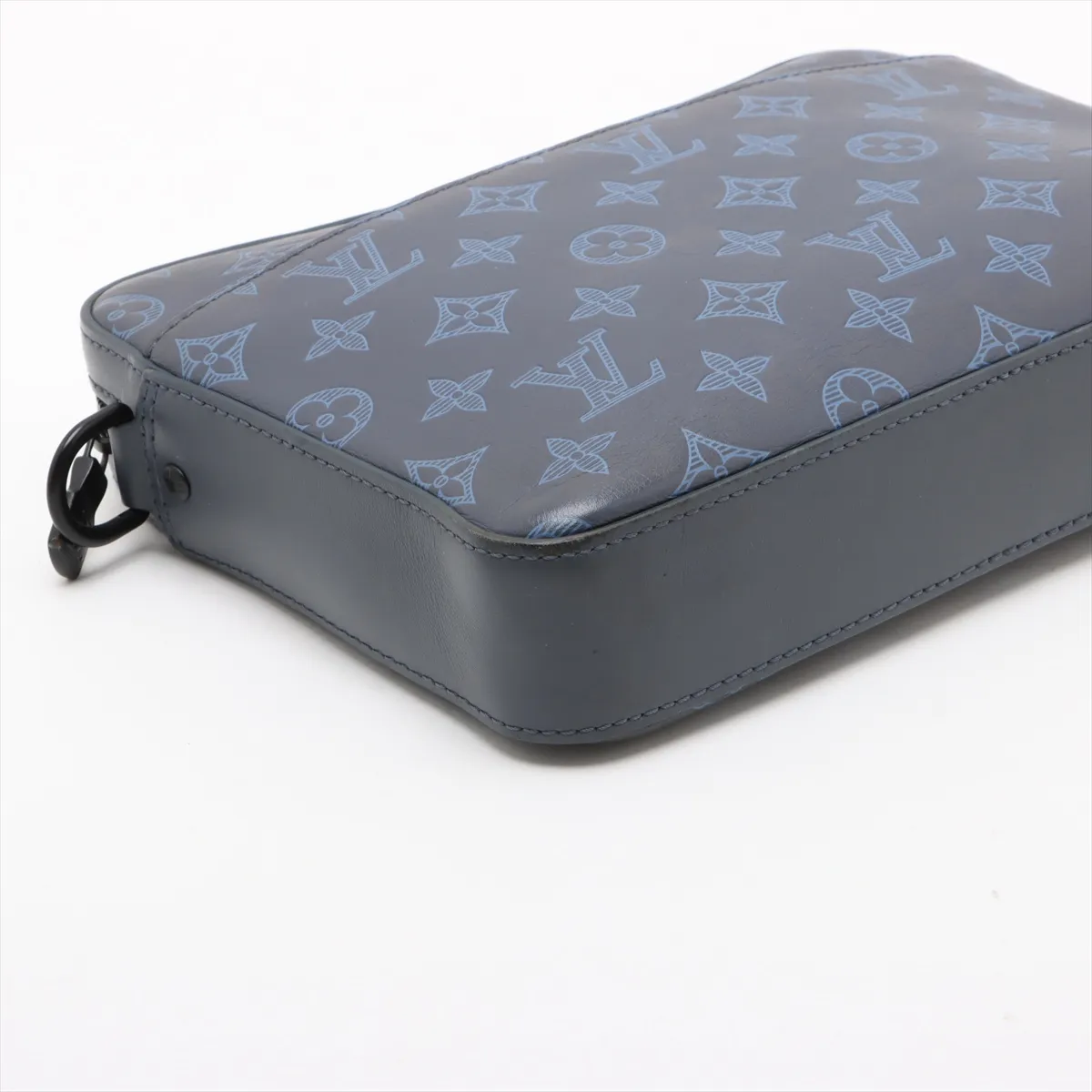 Monogram Shadow Duo Messenger M45730 Navy (RFID detected) — view 4