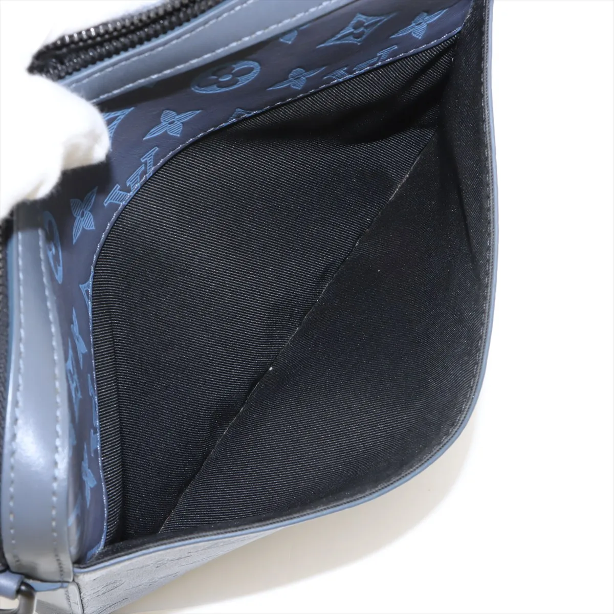 Monogram Shadow Duo Messenger M45730 Navy (RFID detected) — view 8
