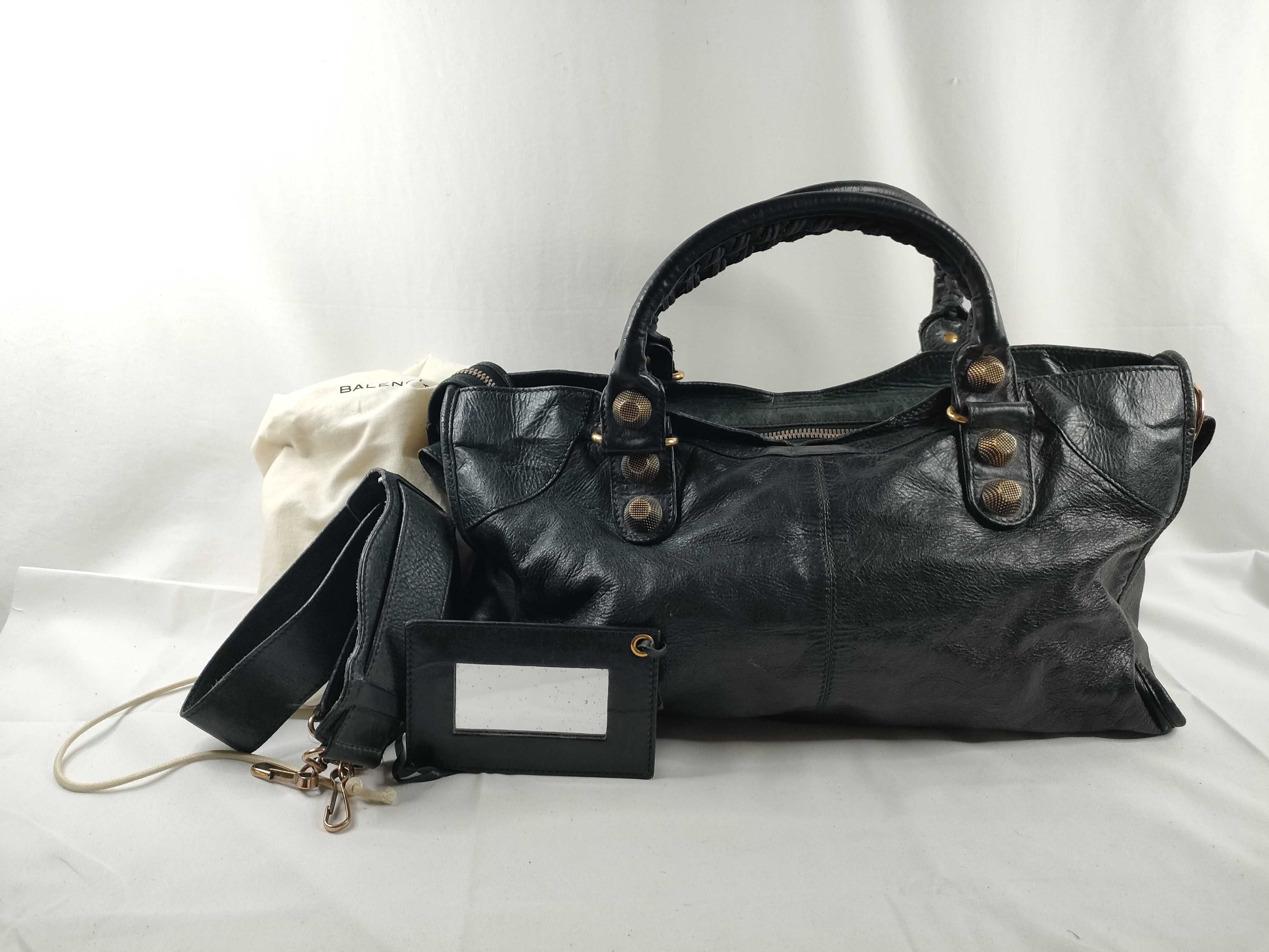 ID - Giant Part Time Cow Skin 2-Way Shoulder Bag 173082 Mirror Included Tote Bag