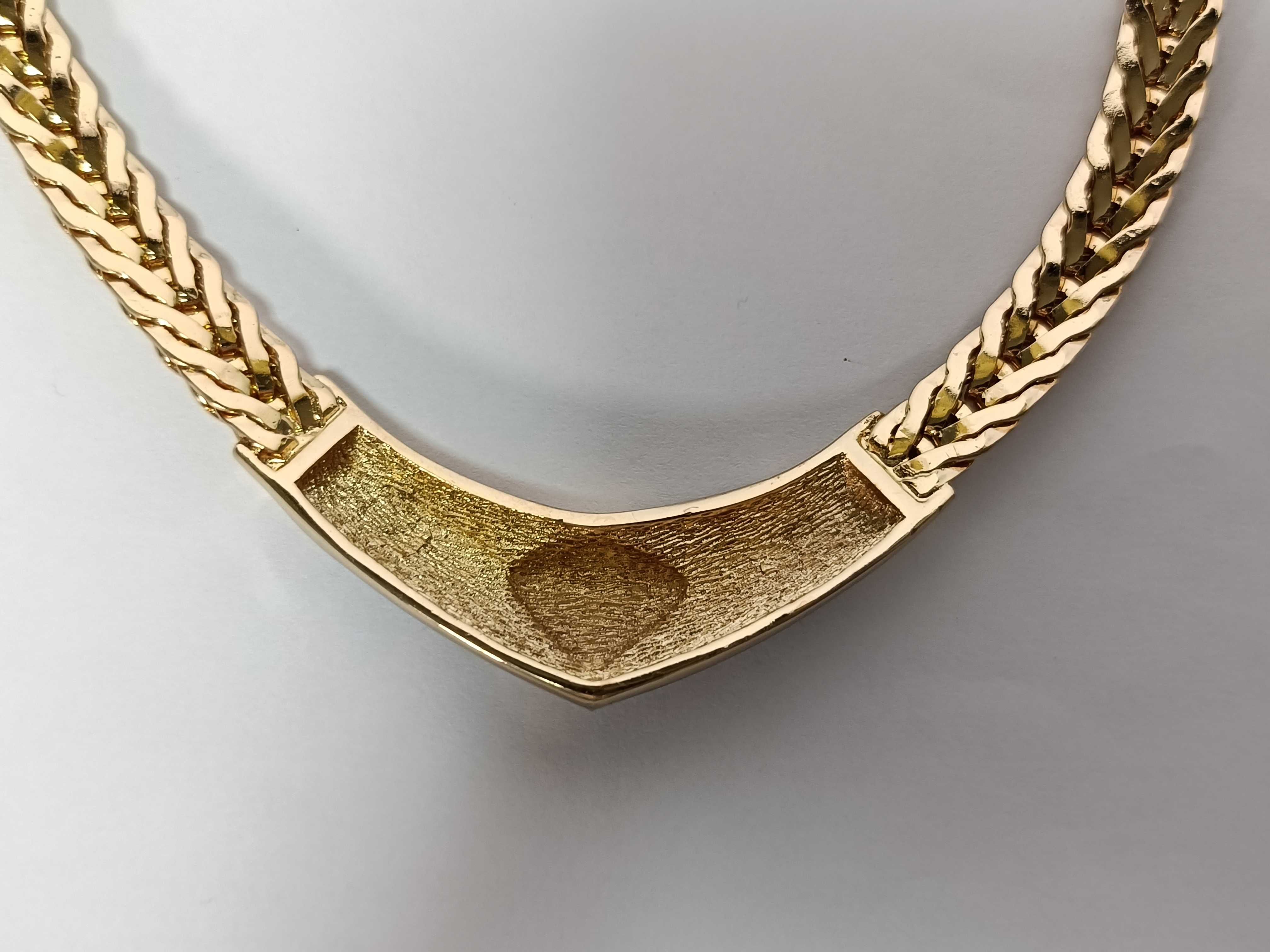 Christian Galliano era costume choker necklace, gold necklace — view 4