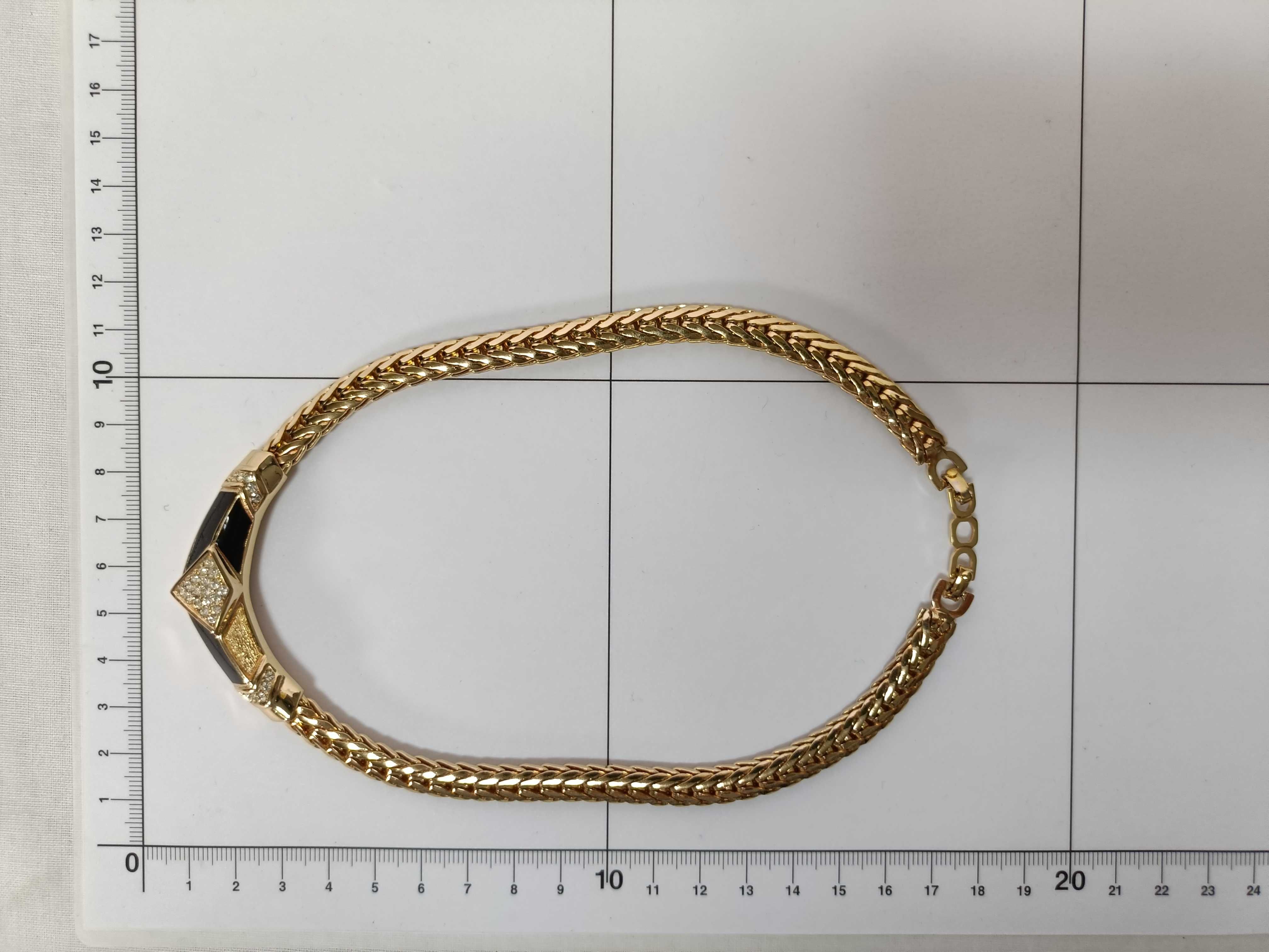 Christian Galliano era costume choker necklace, gold necklace — view 10
