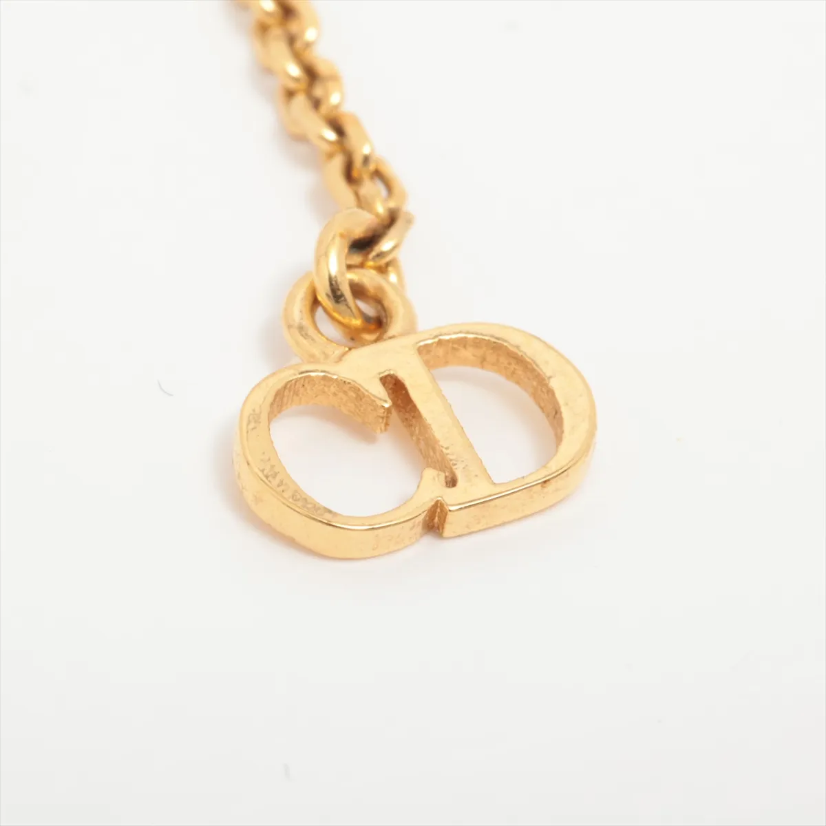 Clair D Lune Necklace GP x Rhinestone x Fake Pearl Gold — view 4