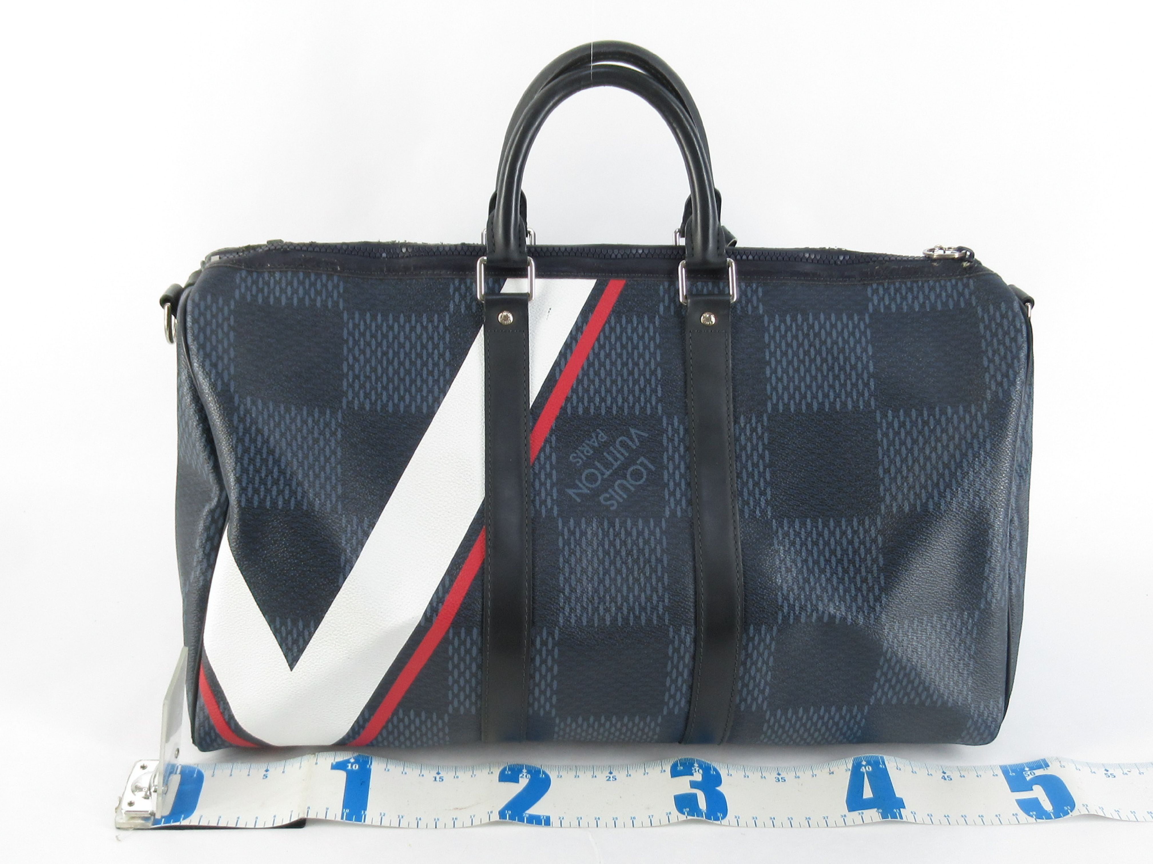 Damier Cobalt America's Cup Keepall Bandoulière 45 N44008 MB0187 Accessories: Shoulder strap, name tag, shoulder bag — view 2