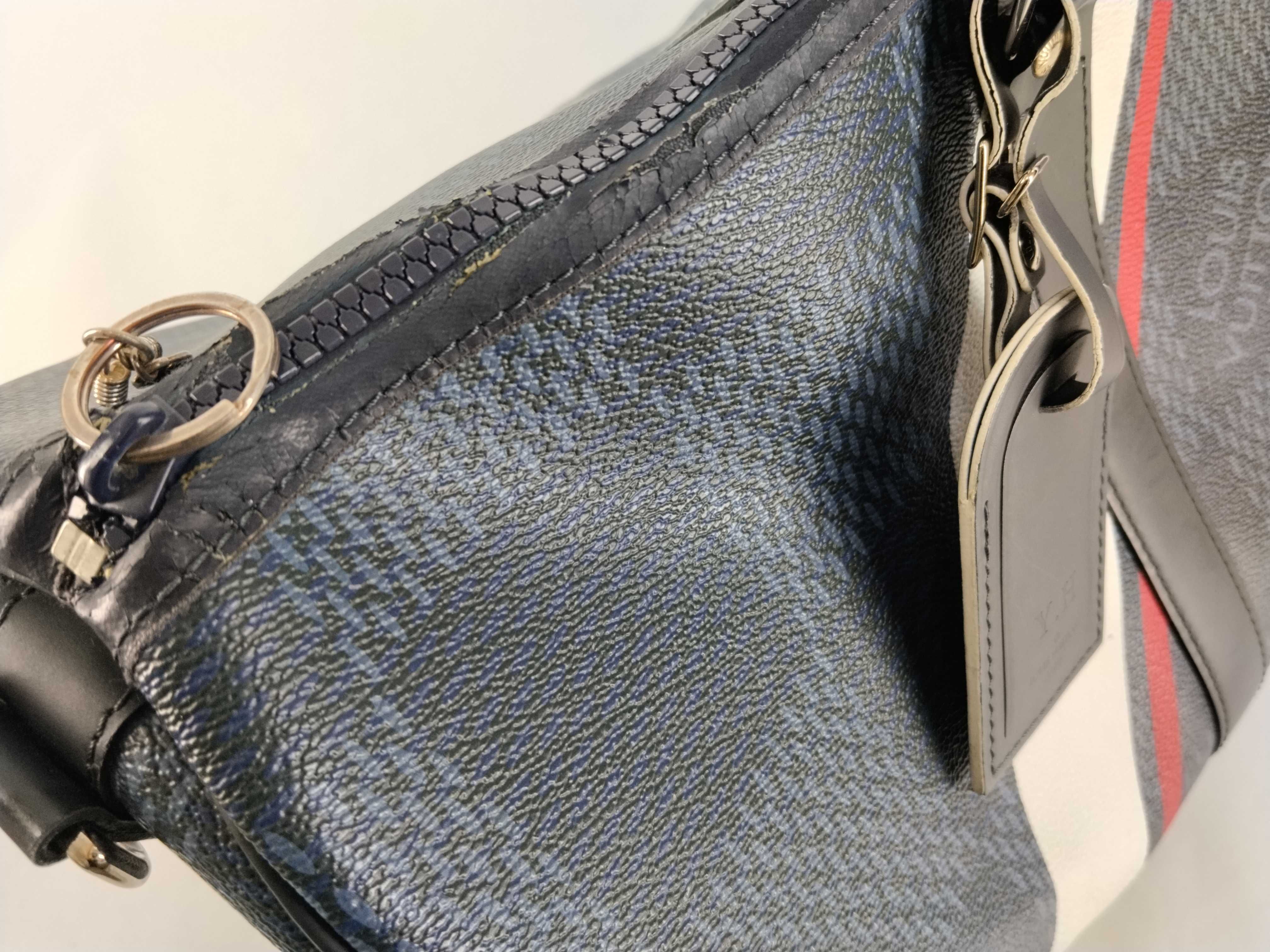 Damier Cobalt America's Cup Keepall Bandoulière 45 N44008 MB0187 Accessories: Shoulder strap, name tag, shoulder bag — view 11
