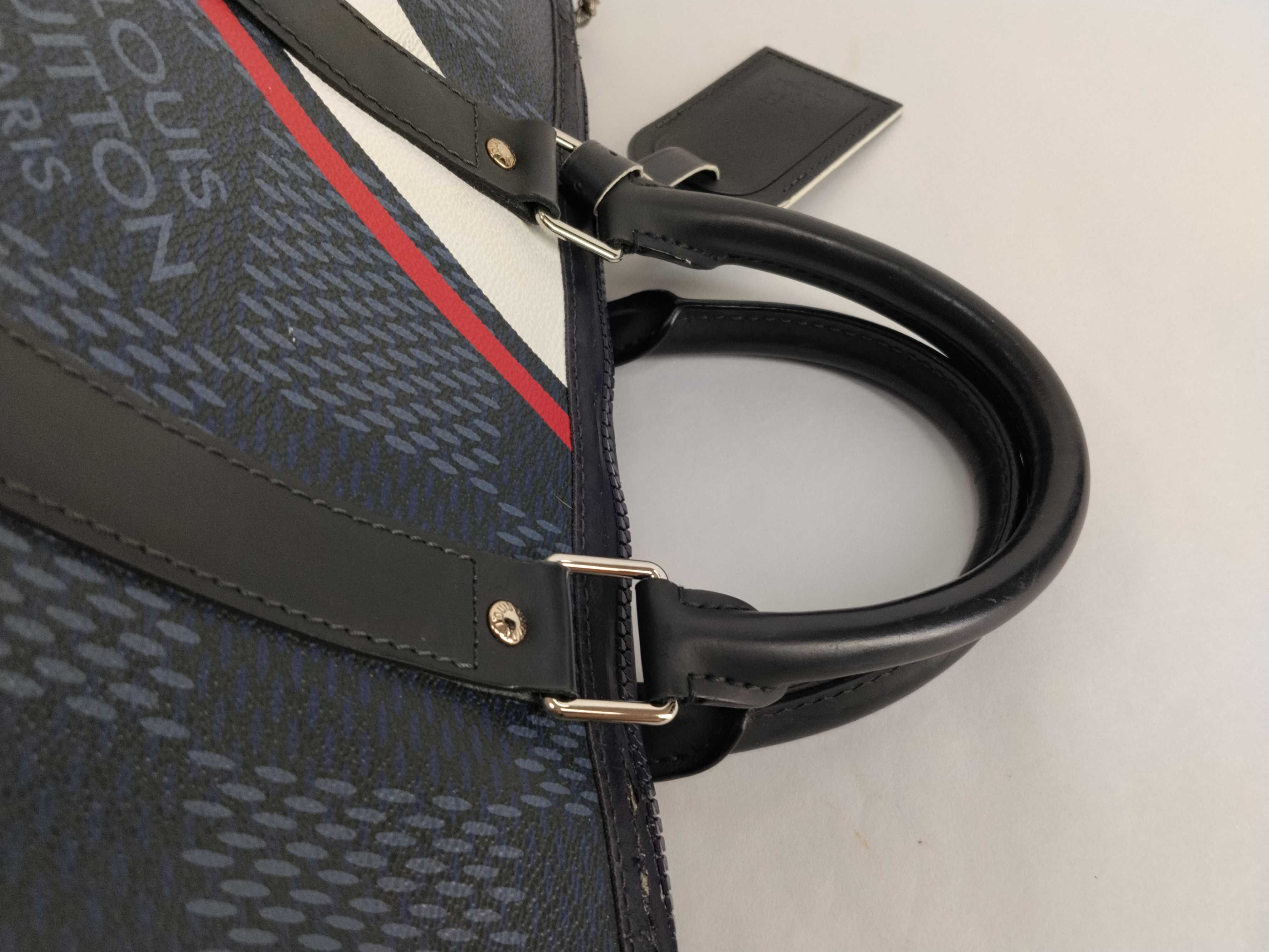 Damier Cobalt America's Cup Keepall Bandoulière 45 N44008 MB0187 Accessories: Shoulder strap, name tag, shoulder bag — view 3