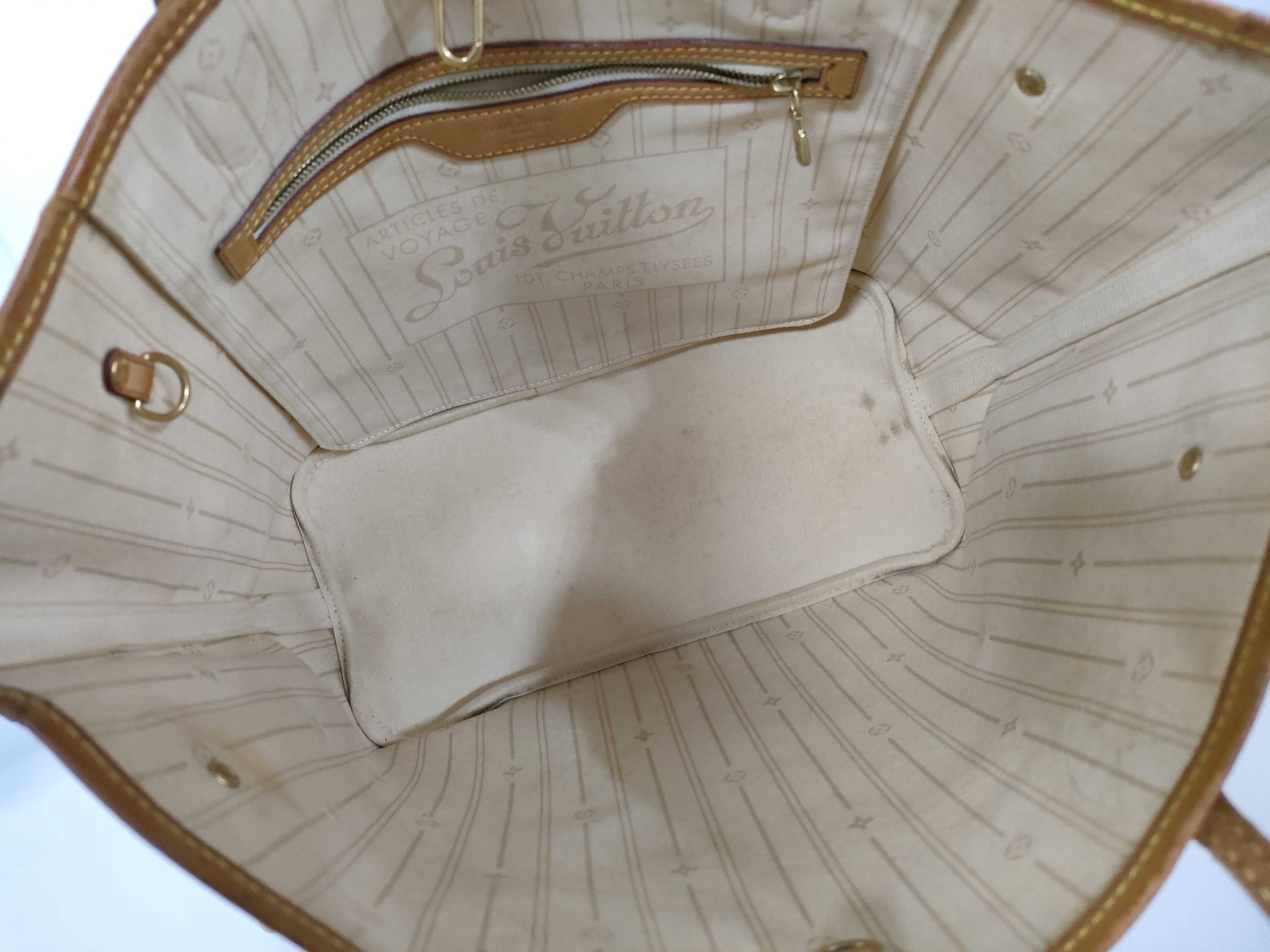Damier Azur Neverfull MM Tote Bag — view 8
