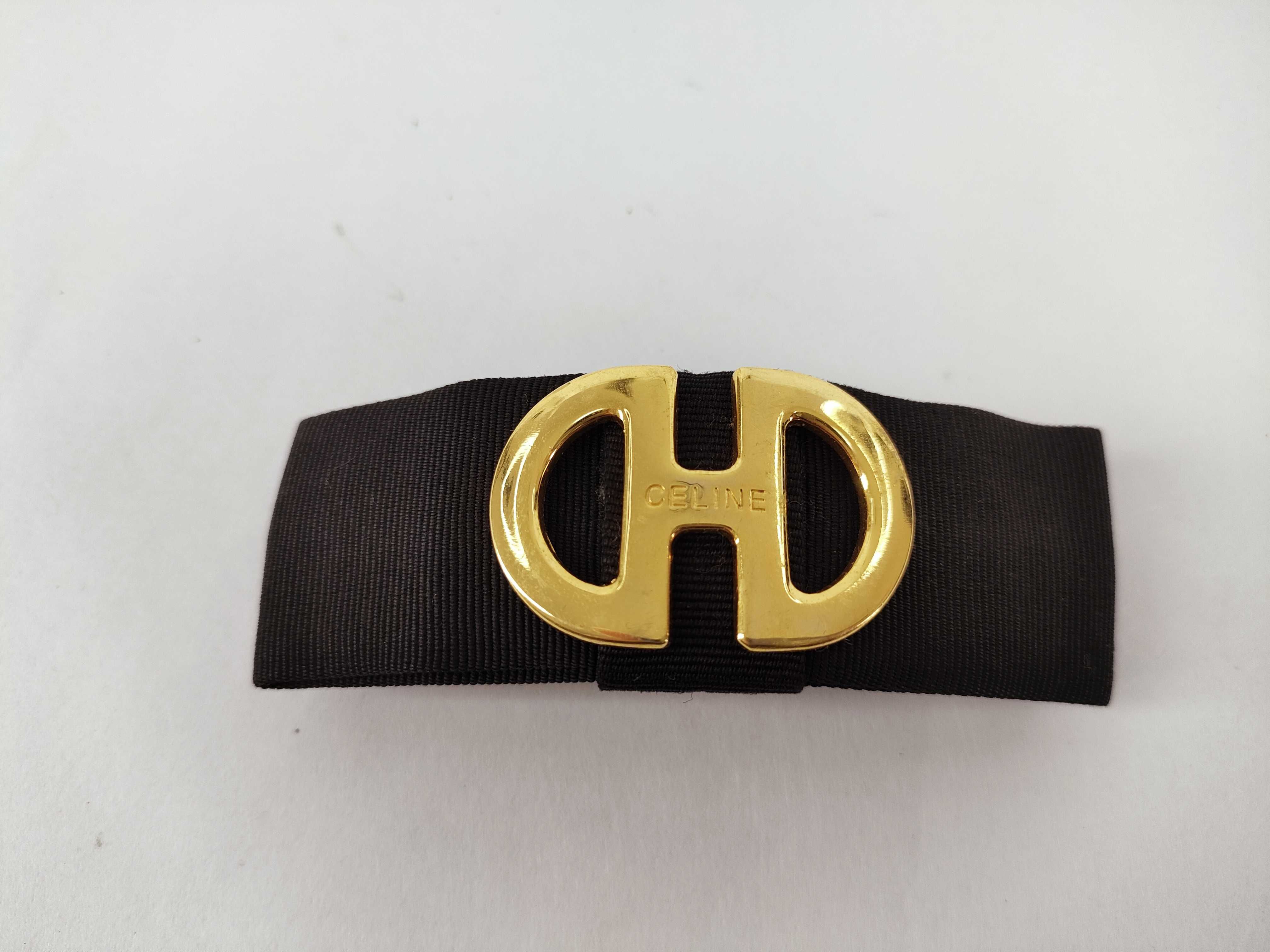 logo barrette hair accessory