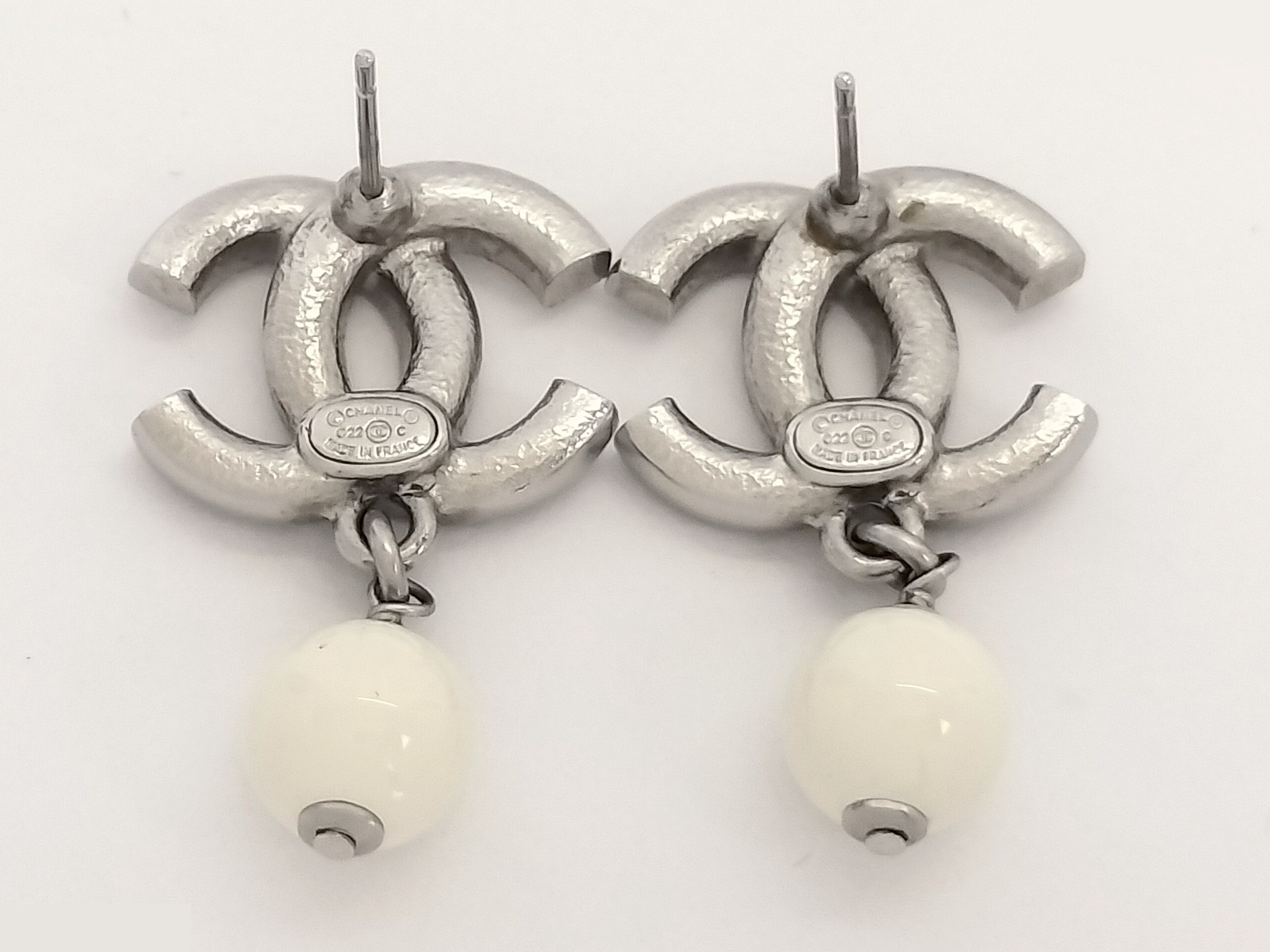 Coco Rhinestone Silver Earrings — view 3