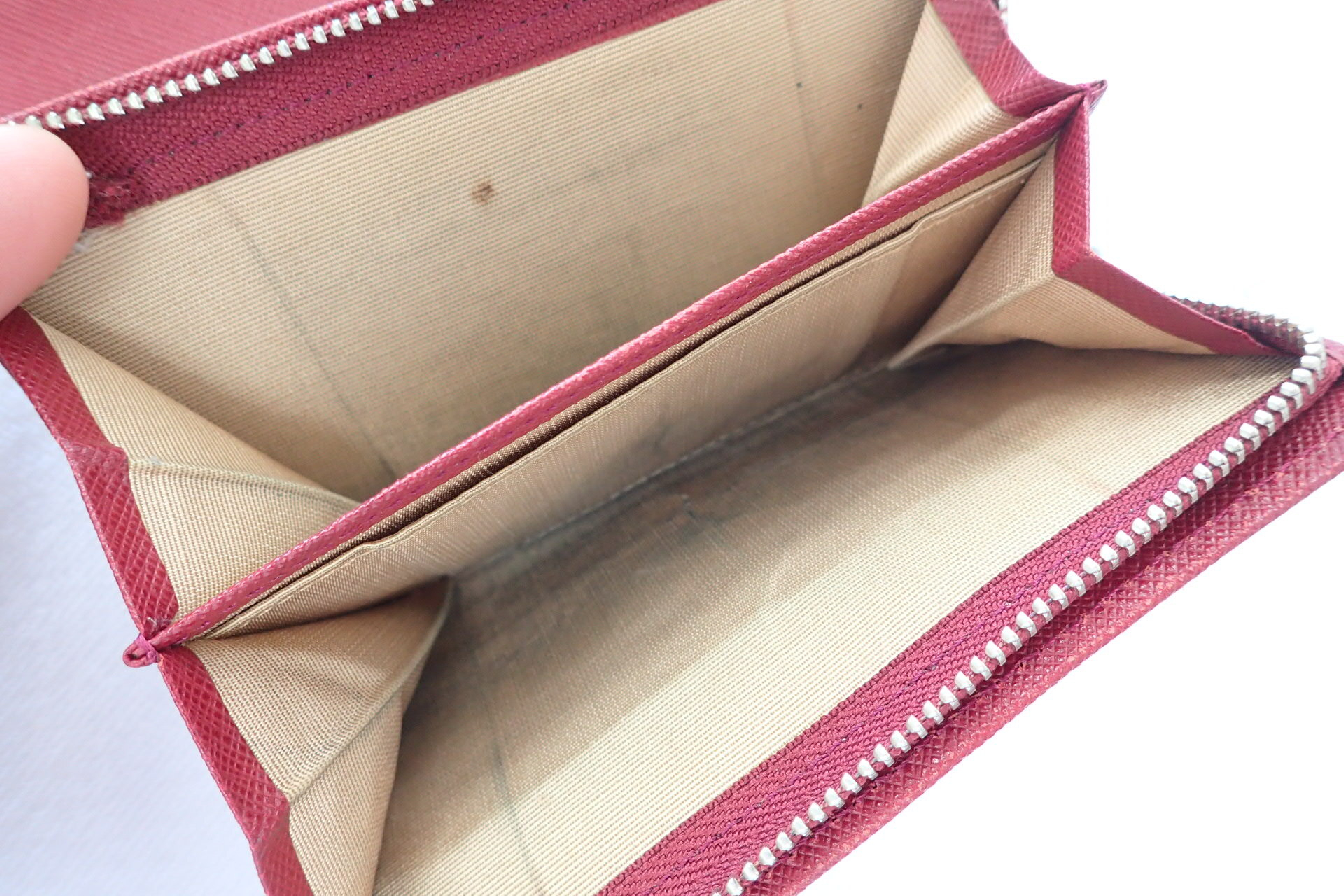 Check Pattern x Leather Bi-fold Wallet — view 8