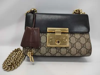 GG Supreme Padlock Chain Shoulder Bag