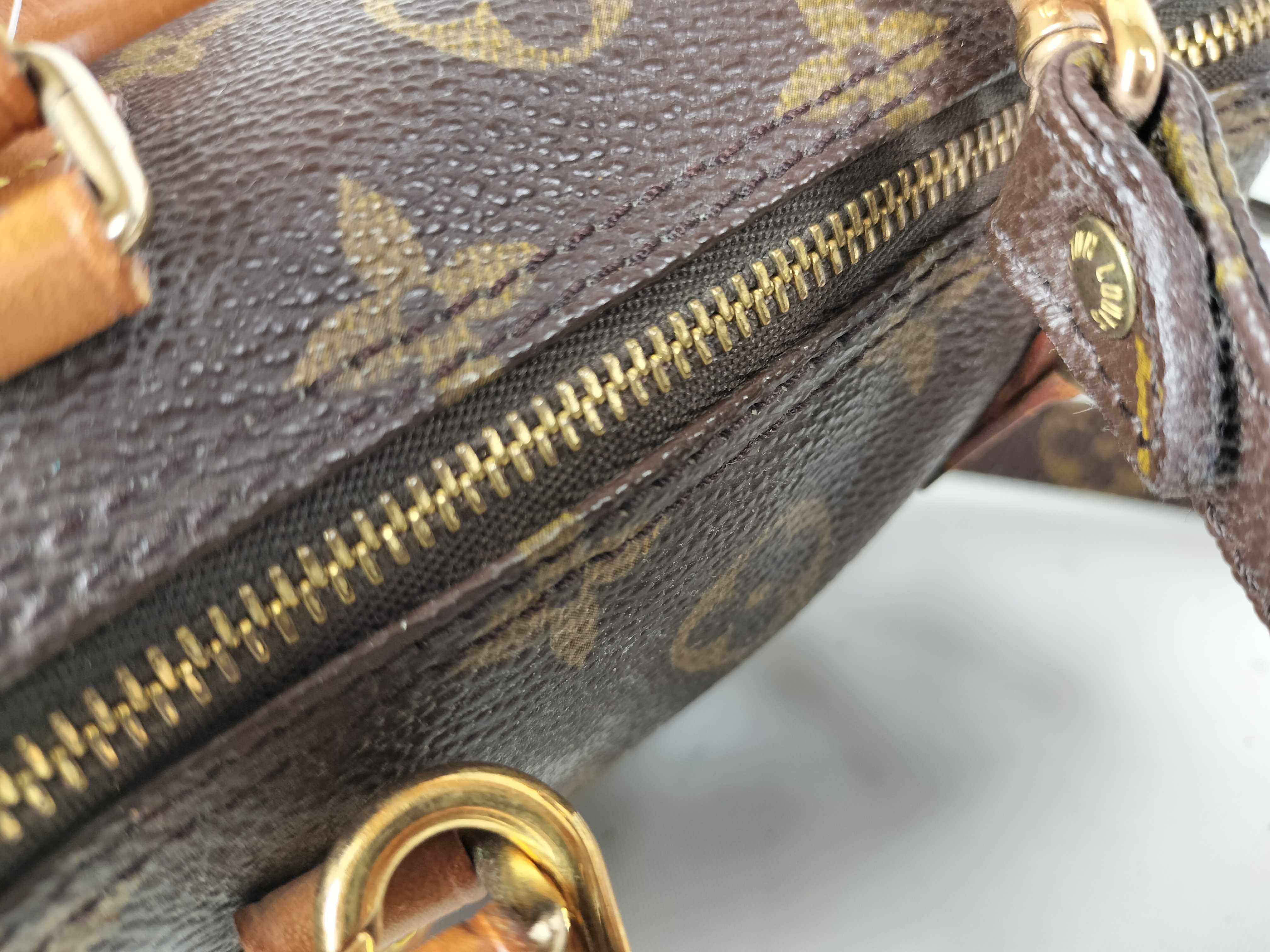 Monogram M41534 Mini Speedy Handbag with Shoulder Strap — view 6