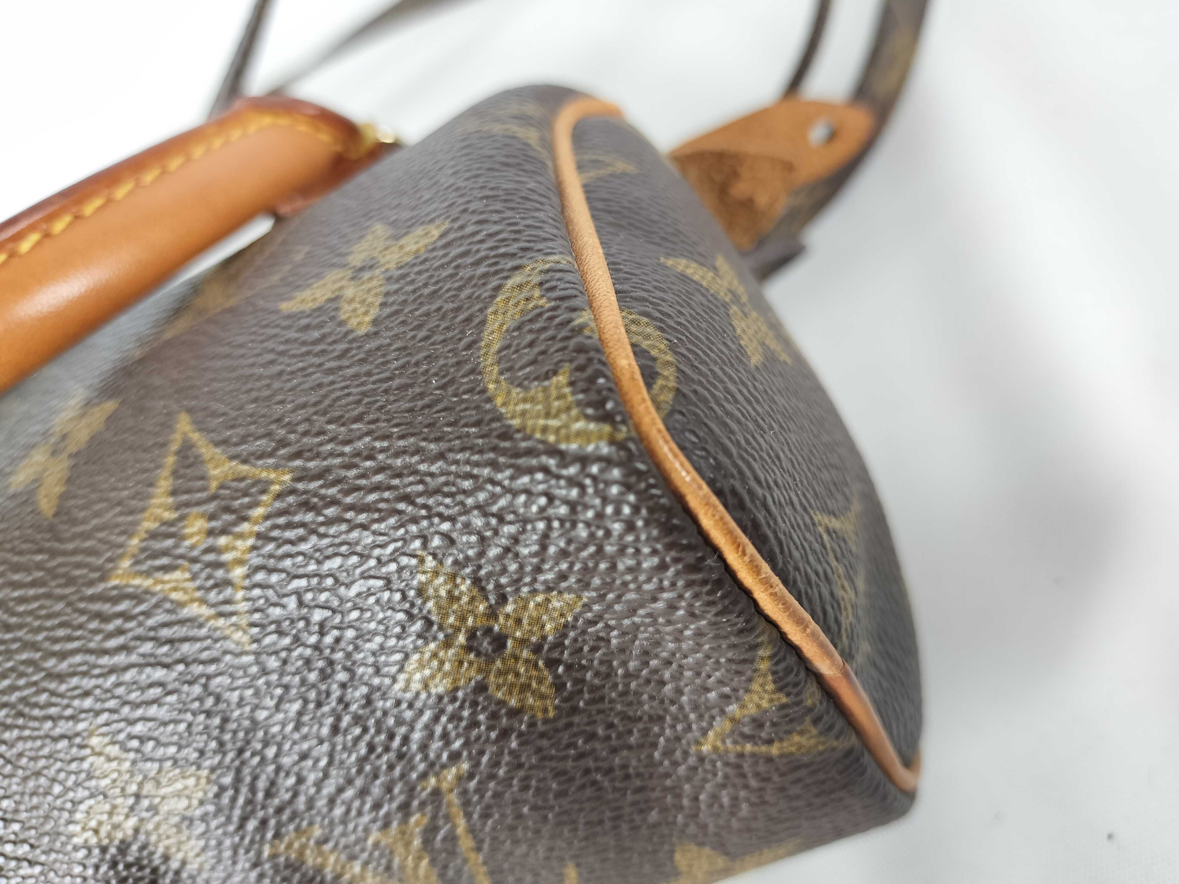 Monogram M41534 Mini Speedy Handbag with Shoulder Strap — view 8