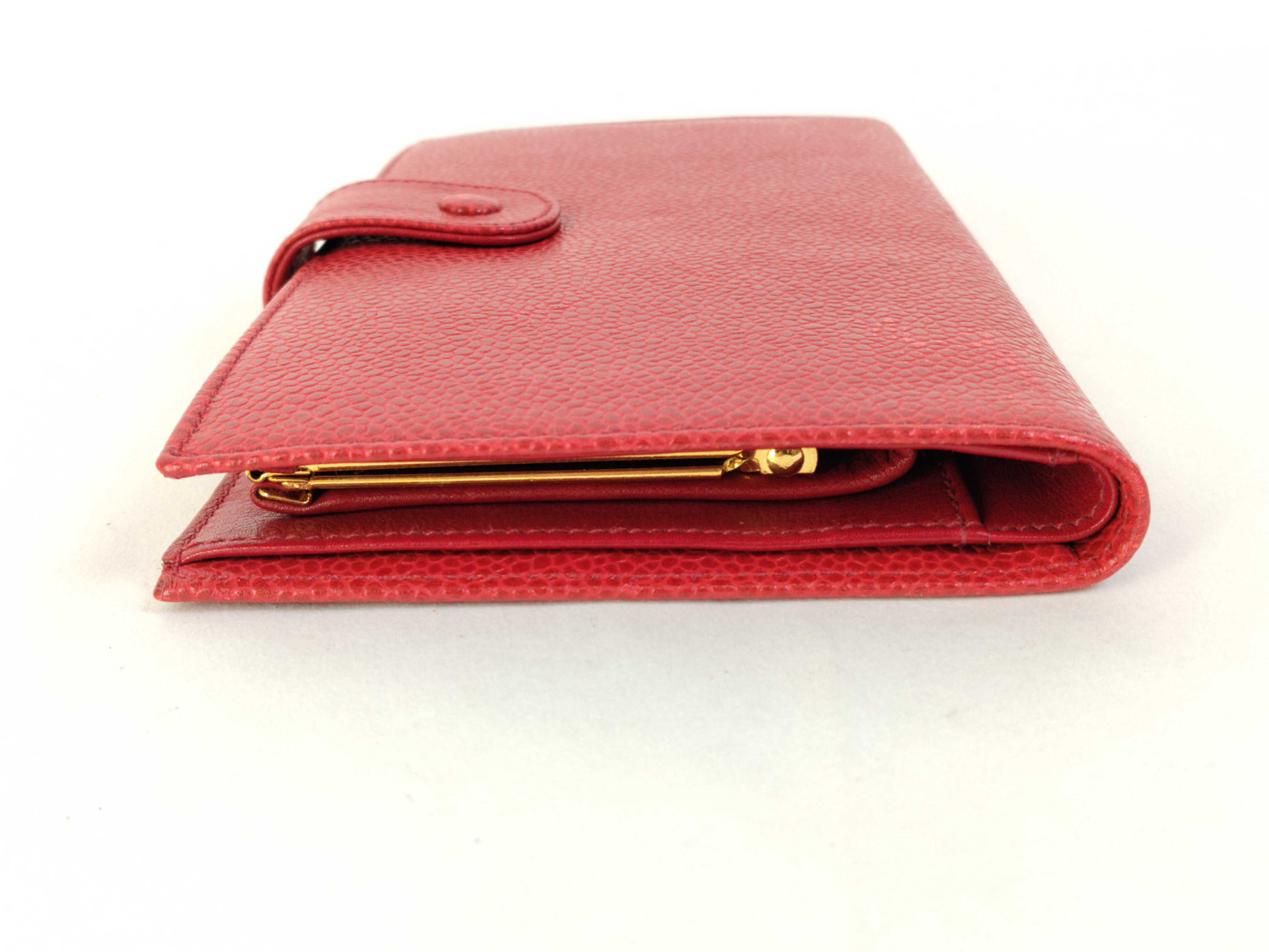 Caviar Skin Coco Clasp Wallet — view 4