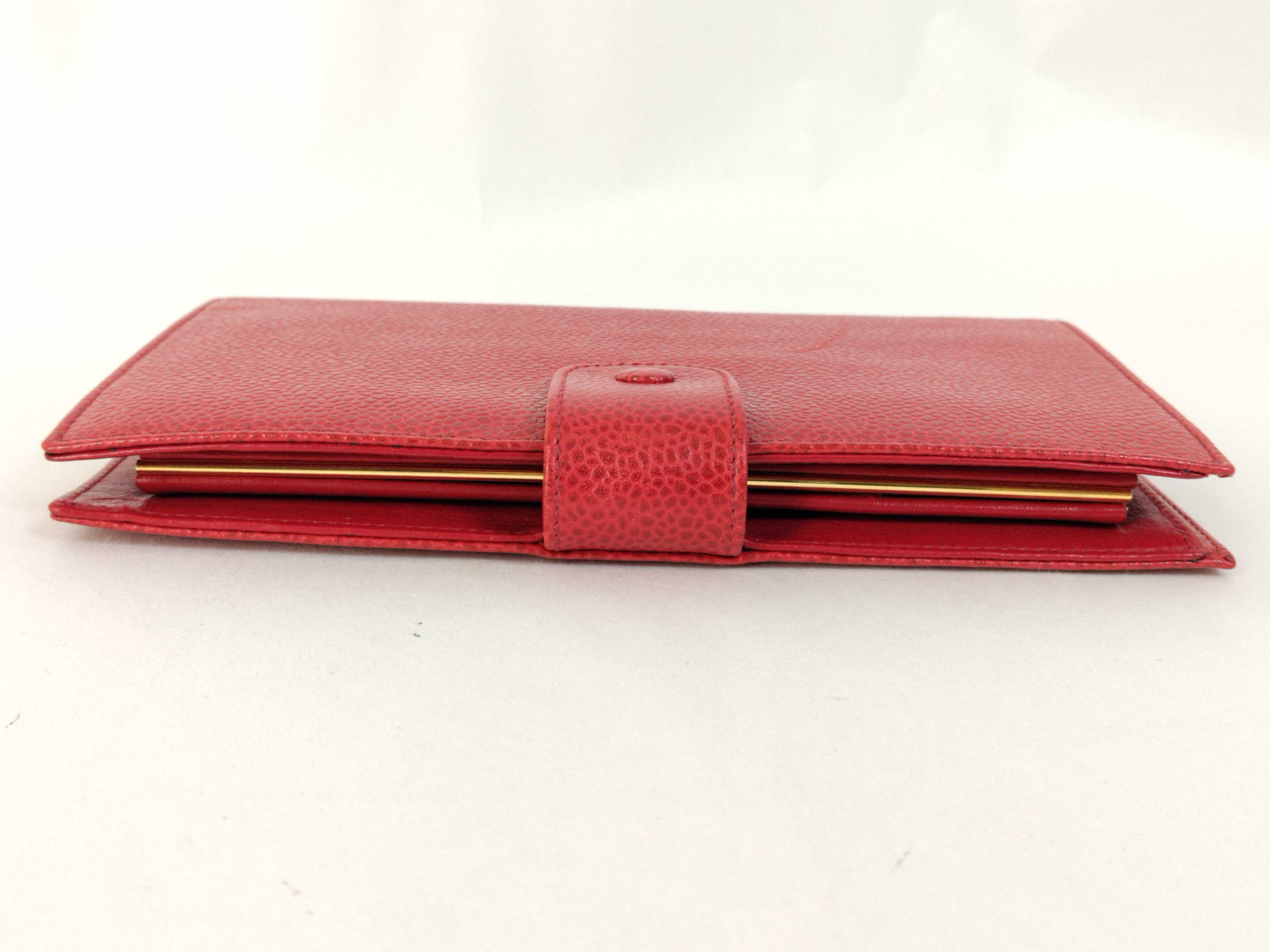 Caviar Skin Coco Clasp Wallet — view 7