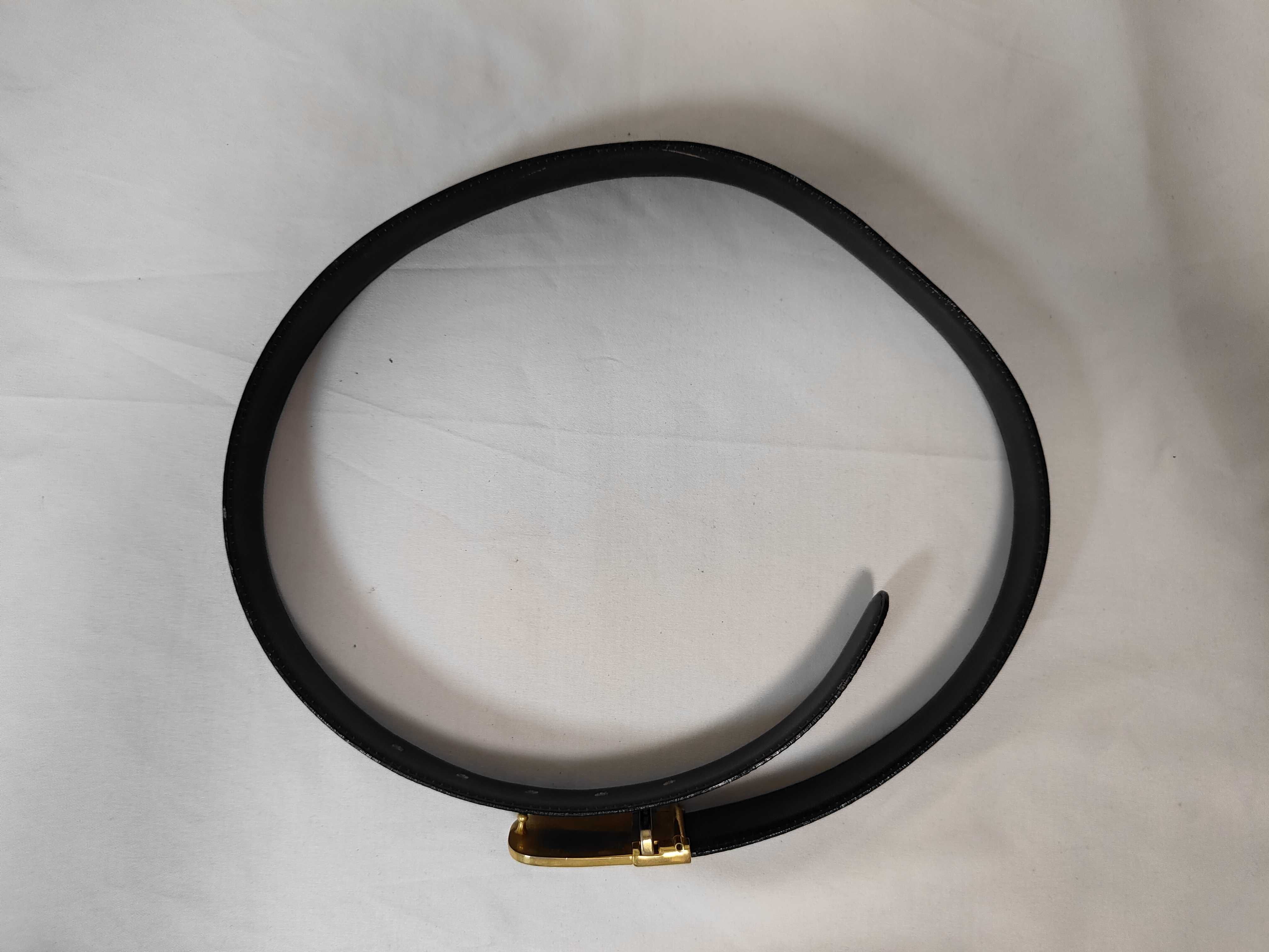 carriage buckle leather belt, size 90. Belt condition considered. — view 3