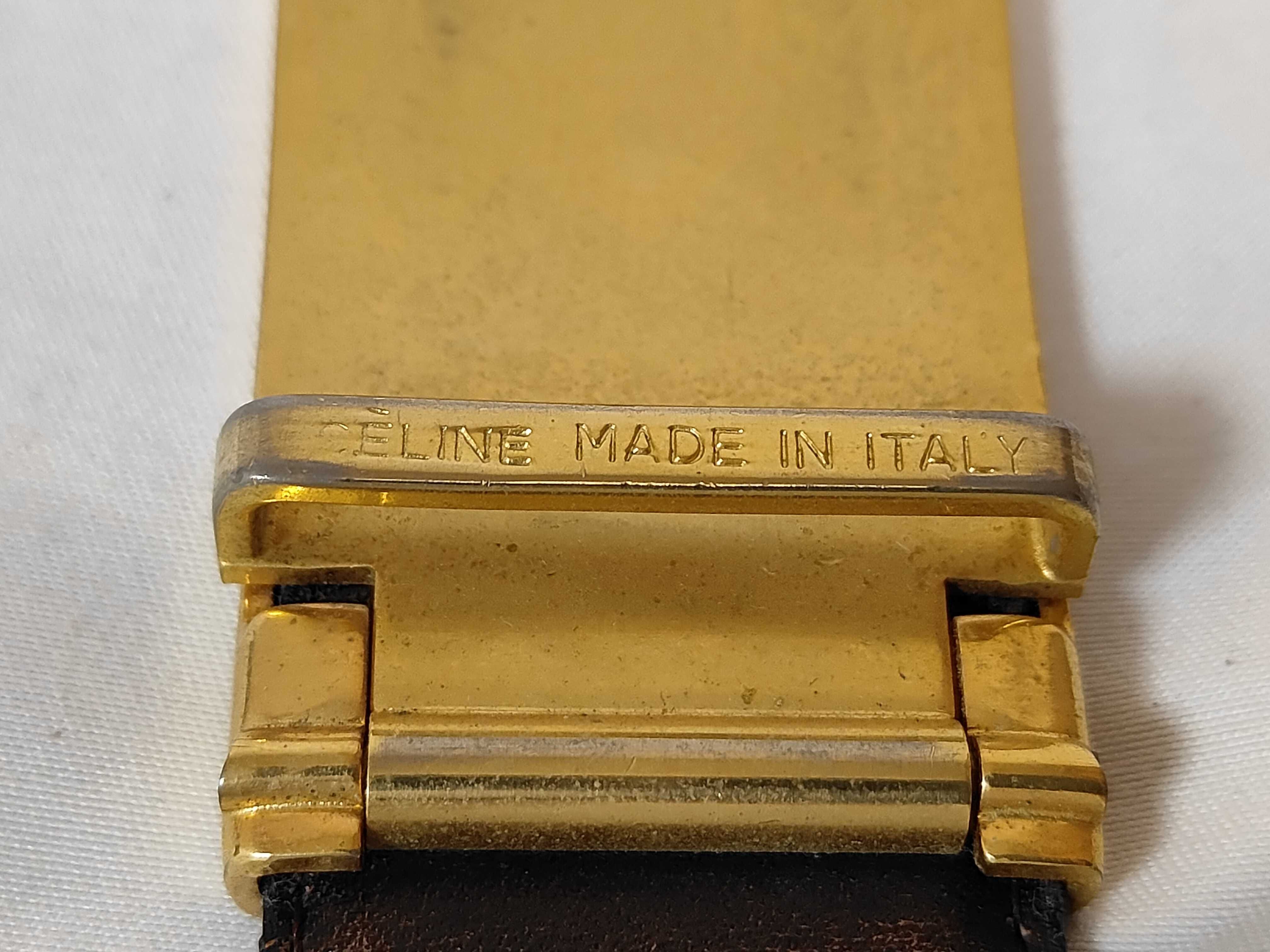 carriage buckle leather belt, size 90. Belt condition considered. — view 5