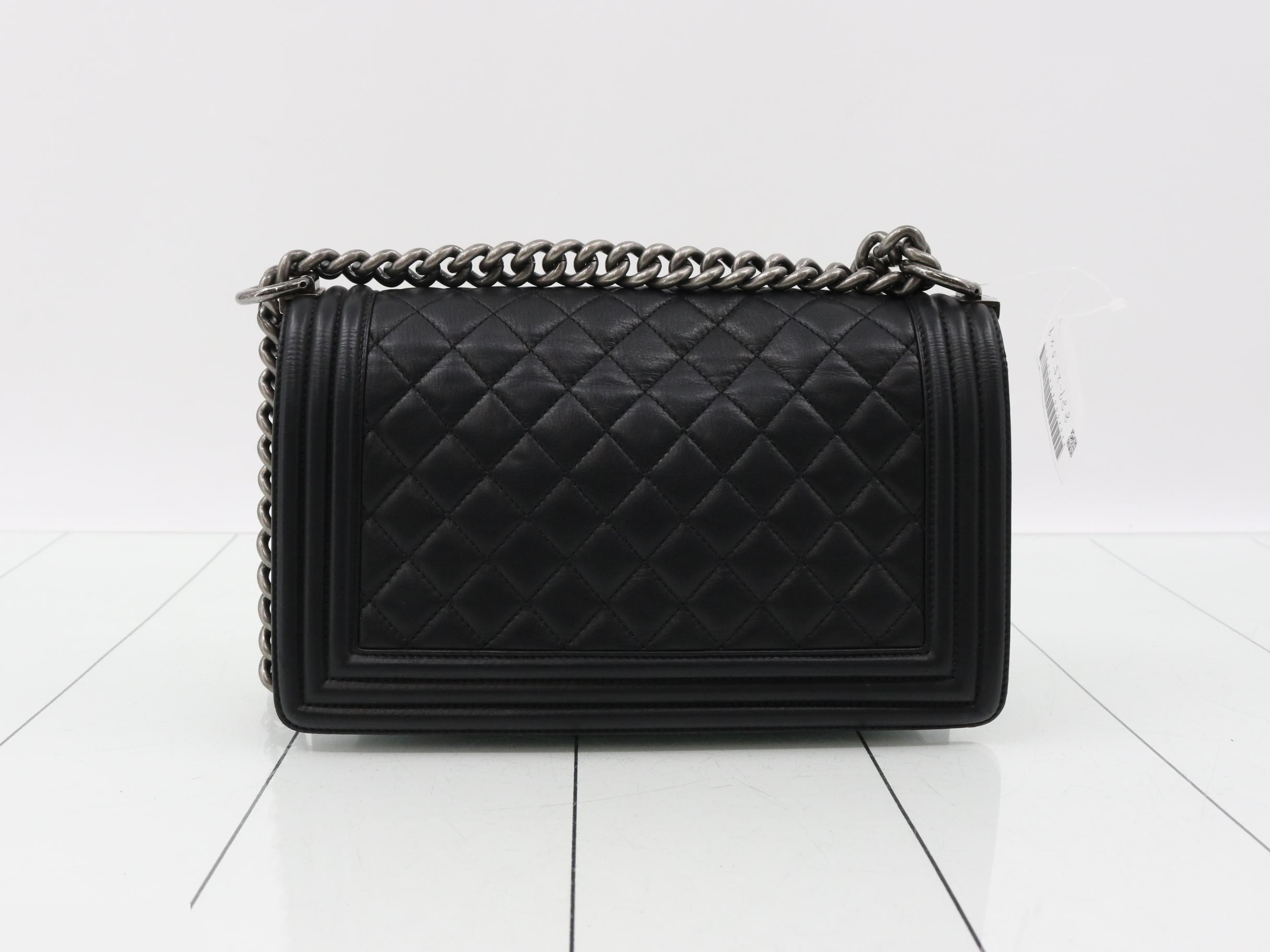 BOY CHANEL Handbag, Metallic Lambskin — view 2