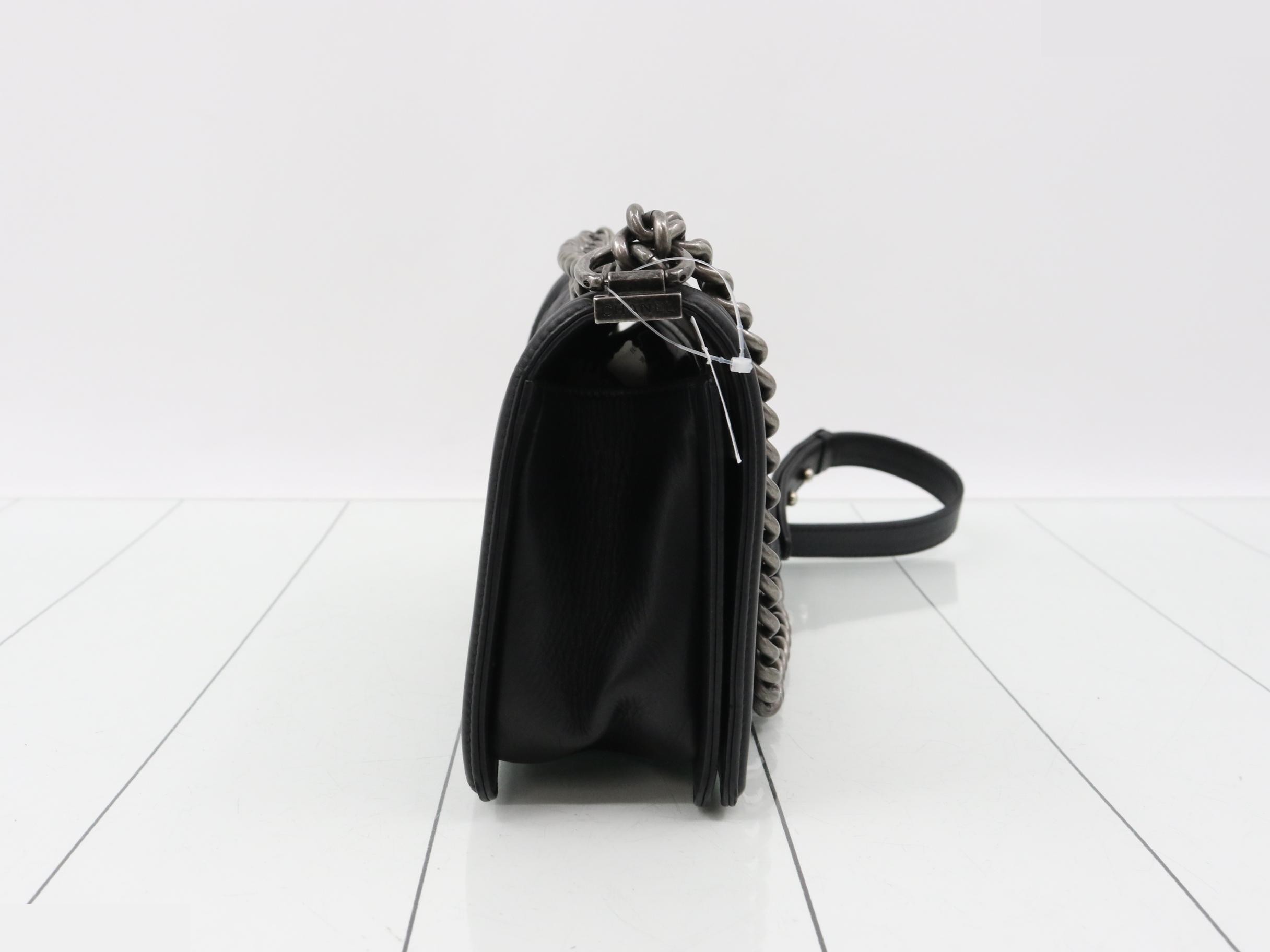 BOY CHANEL Handbag, Metallic Lambskin — view 4