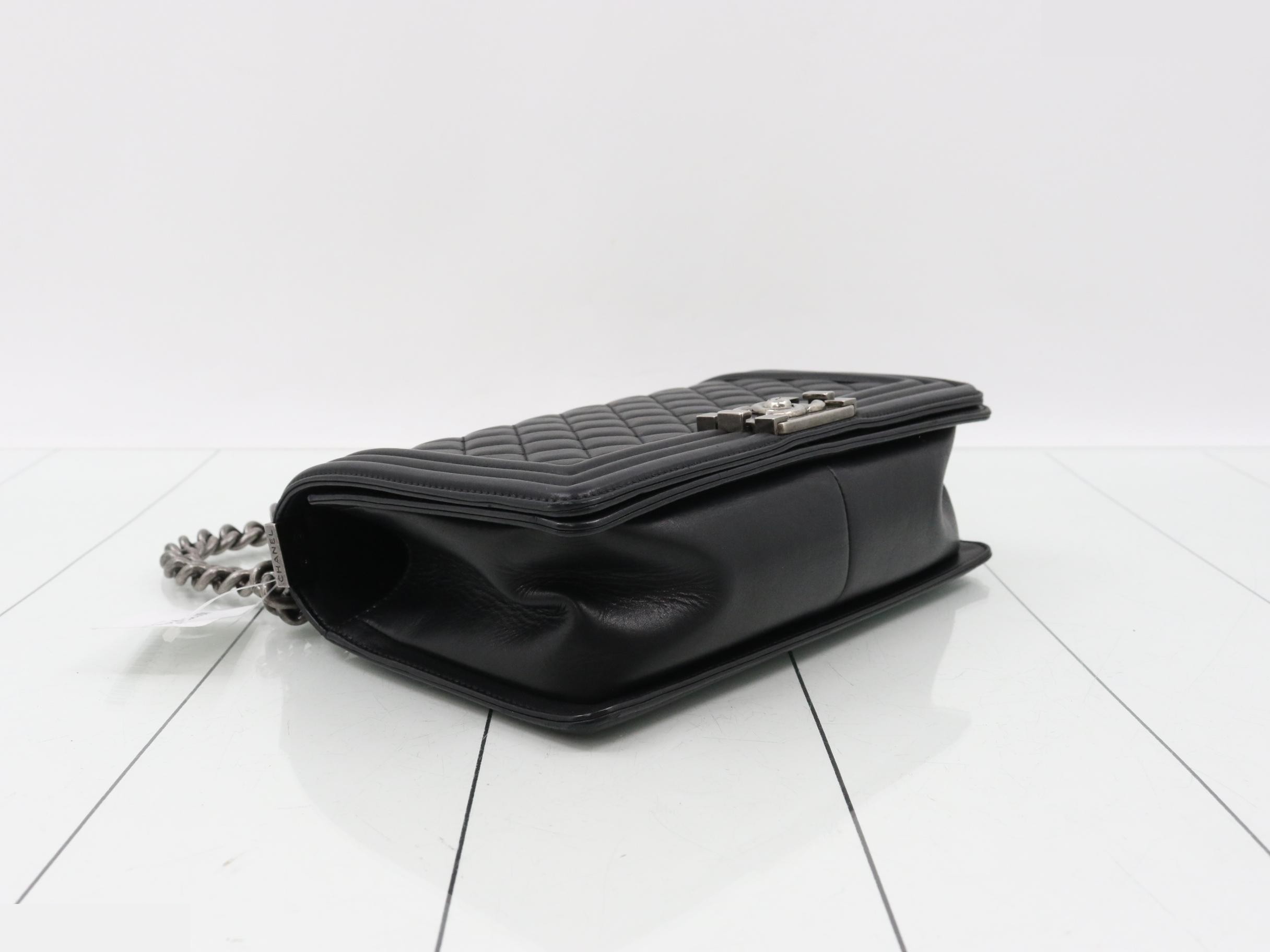 BOY CHANEL Handbag, Metallic Lambskin — view 5