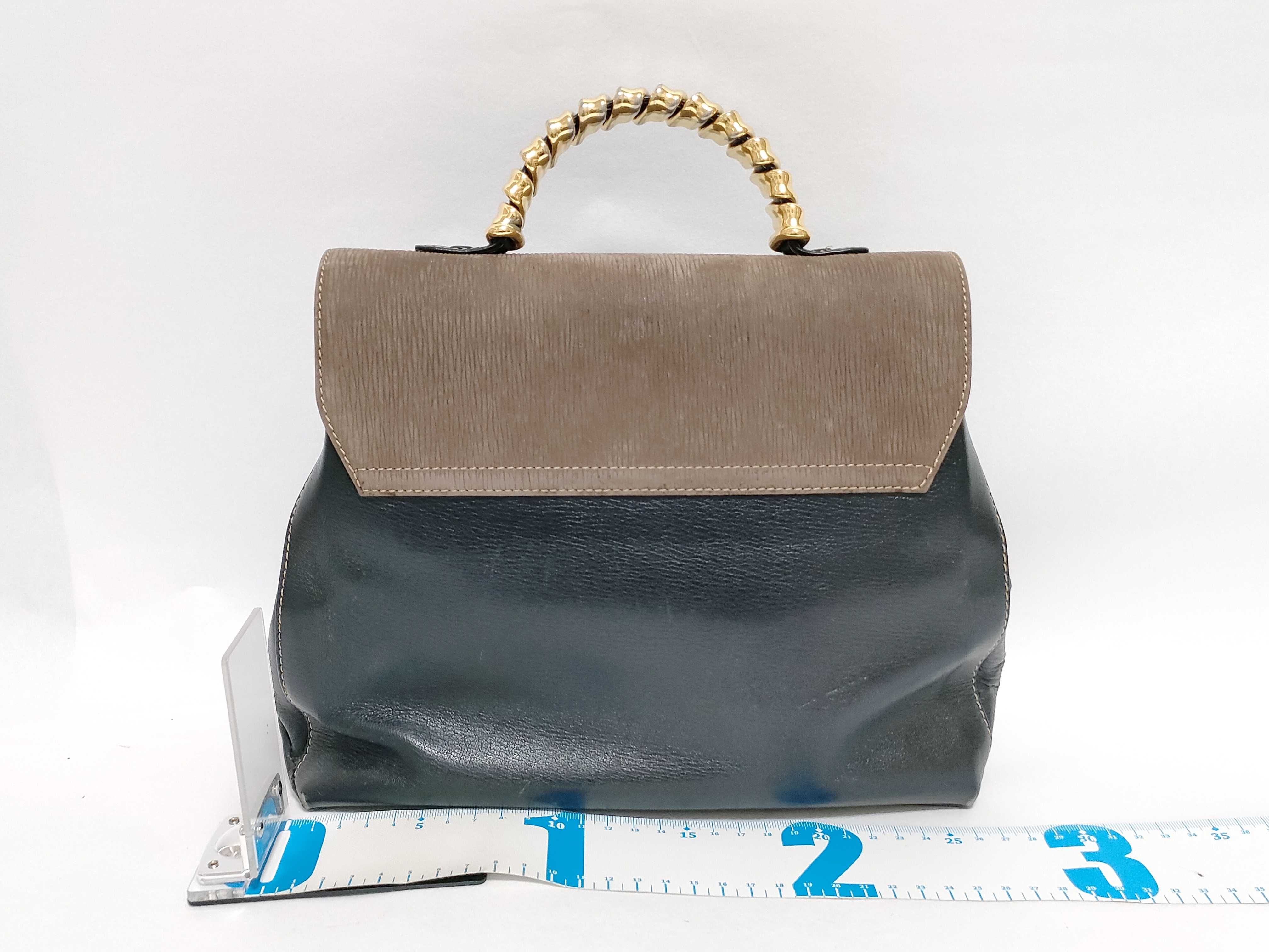 Velázquez Black Brown Handbag Shoulder Bag with Shoulder Strap — view 2
