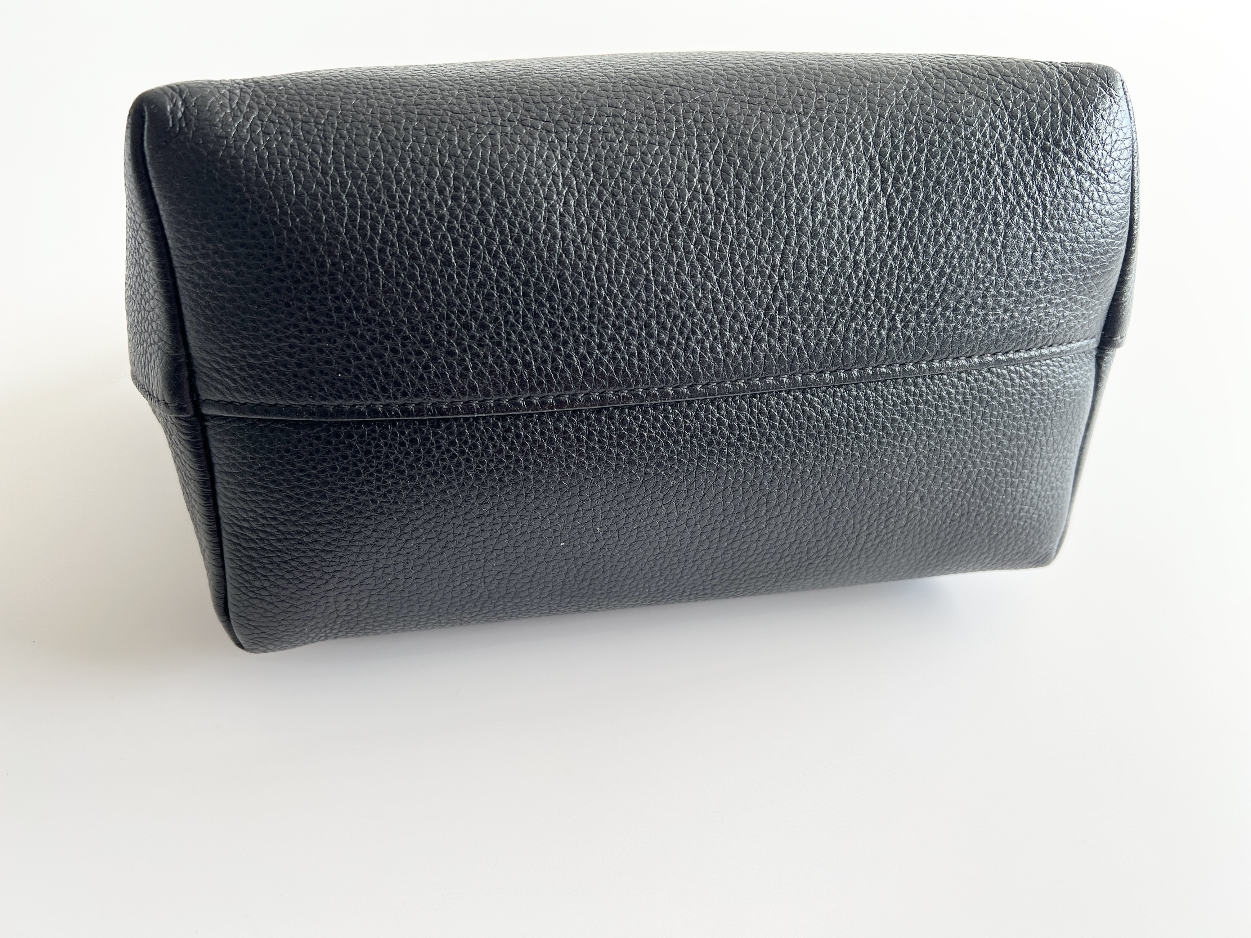 Triangle Logo Vitello Daino Leather Handbag — view 13