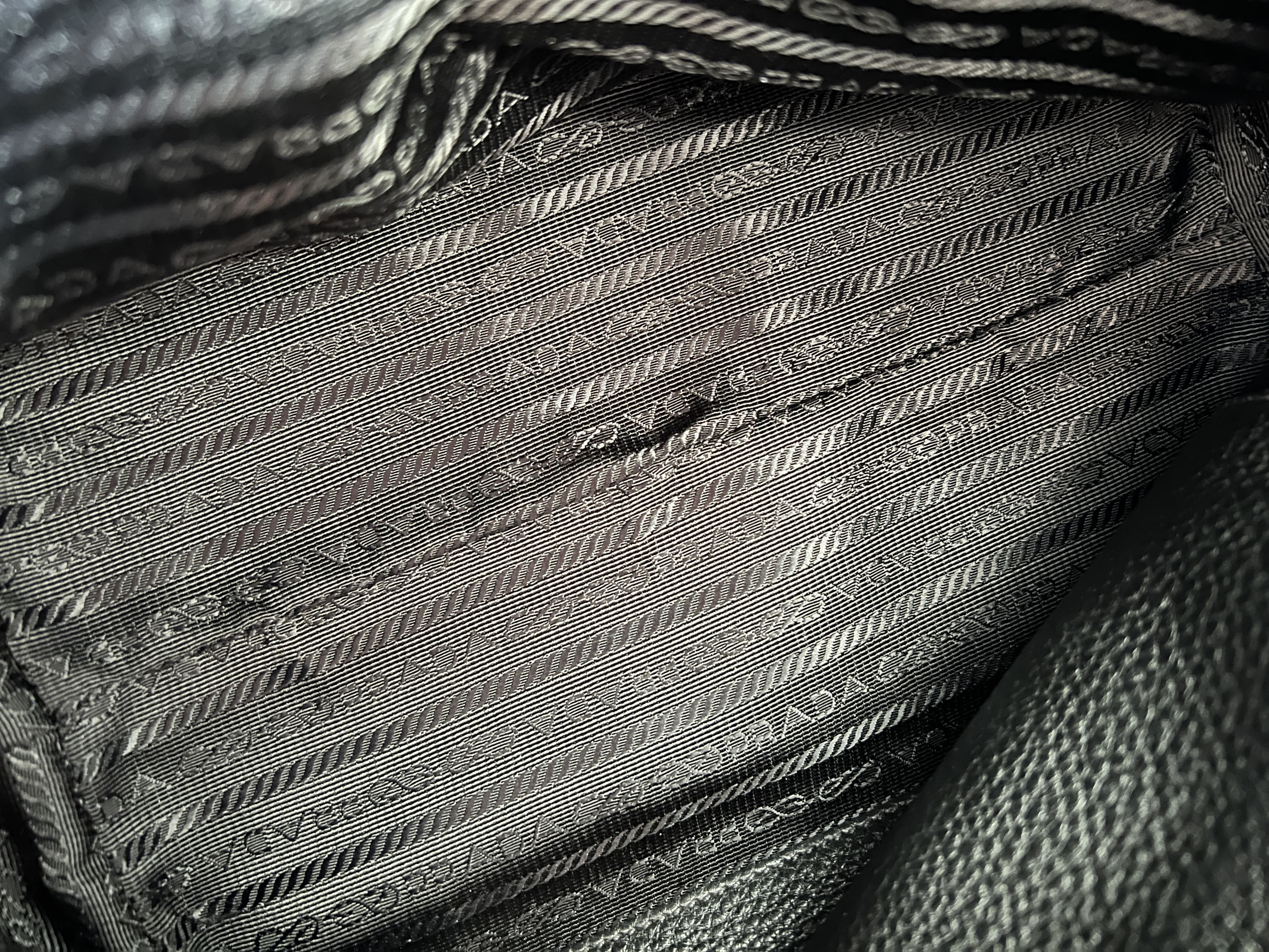 Triangle Logo Vitello Daino Leather Handbag — view 5
