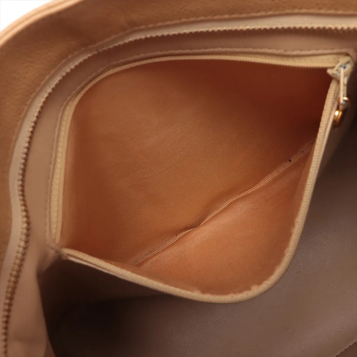 reprint caviar skin tote bag beige gold hardware 6050616 6th series — view 8