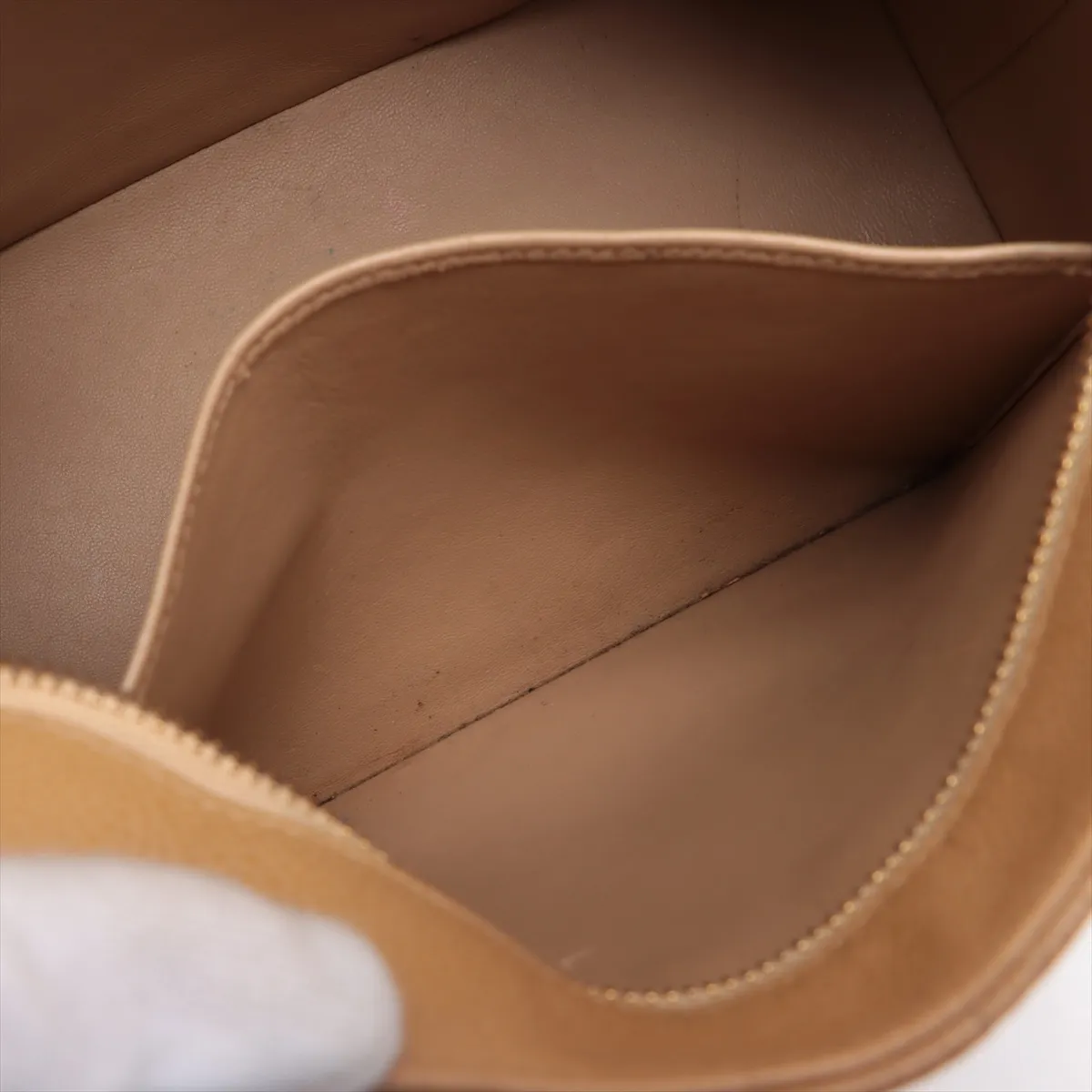 reprint caviar skin tote bag beige gold hardware 6050616 6th series — view 9