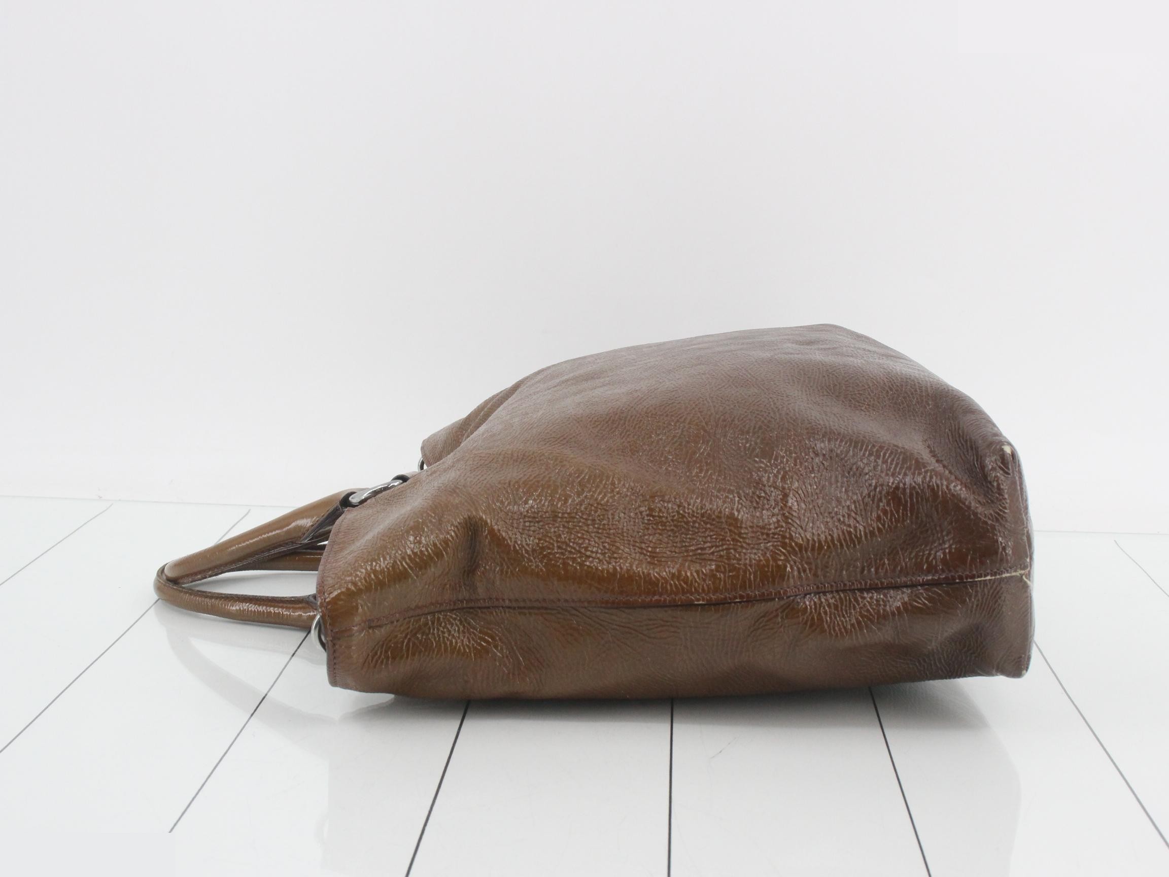 Shoulder bag, 2-way, patent leather — view 4