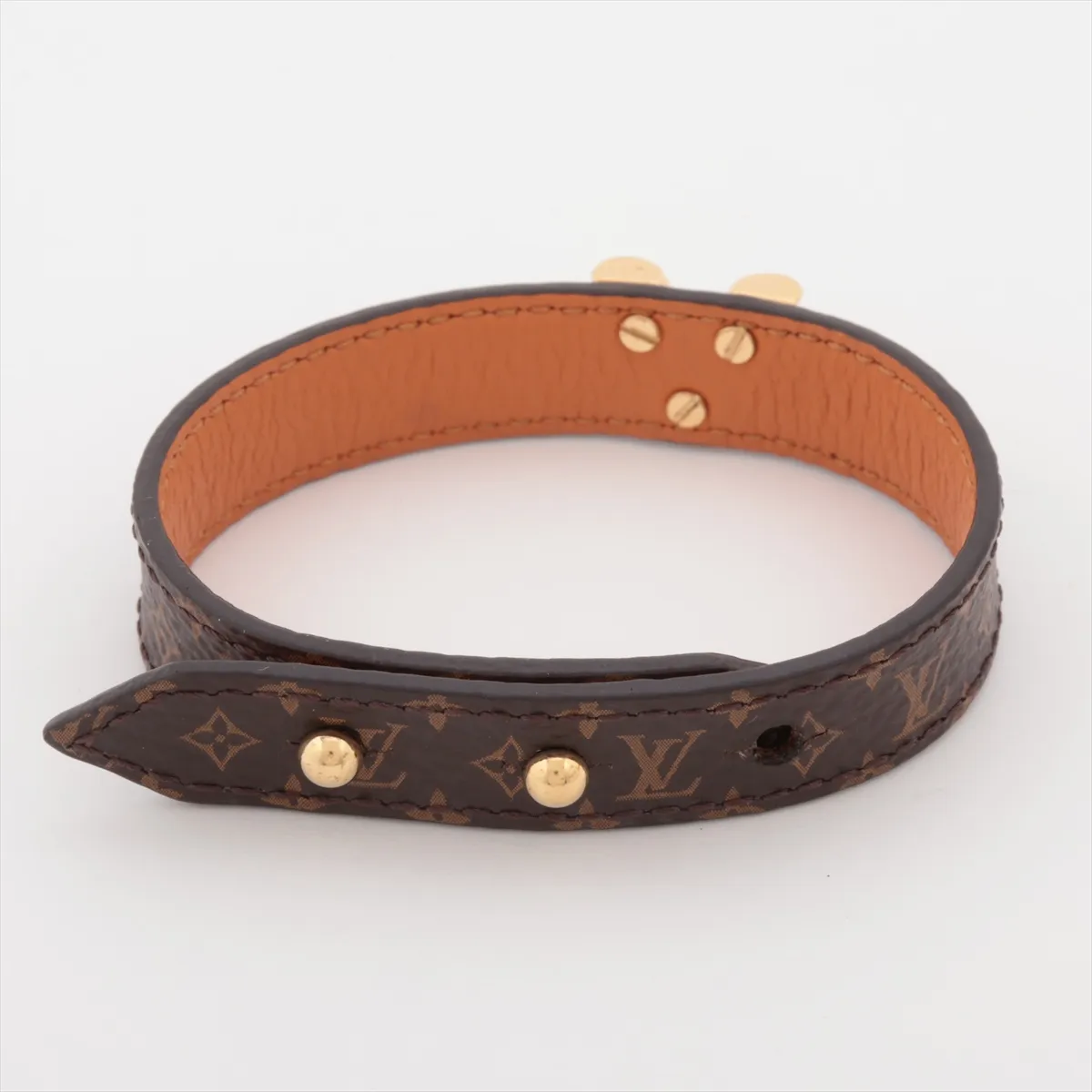 M6042 Bracelet Essential V BC2213 Bracelet, size 17, PVC, brown. Shows signs of wear including — view 2