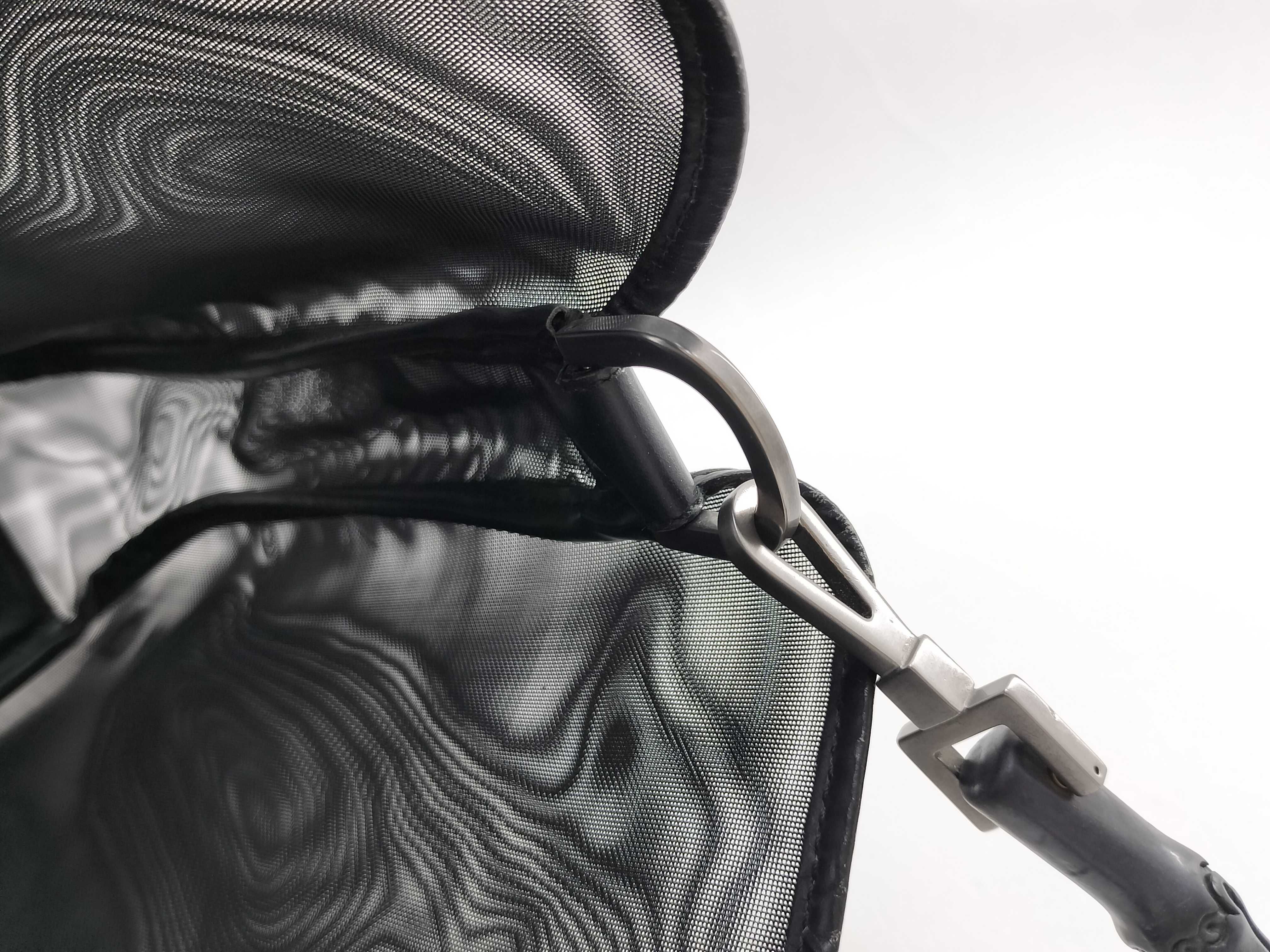 One-Shoulder Bag / 001 5638 / Bamboo Mesh / Black Handbag — view 11