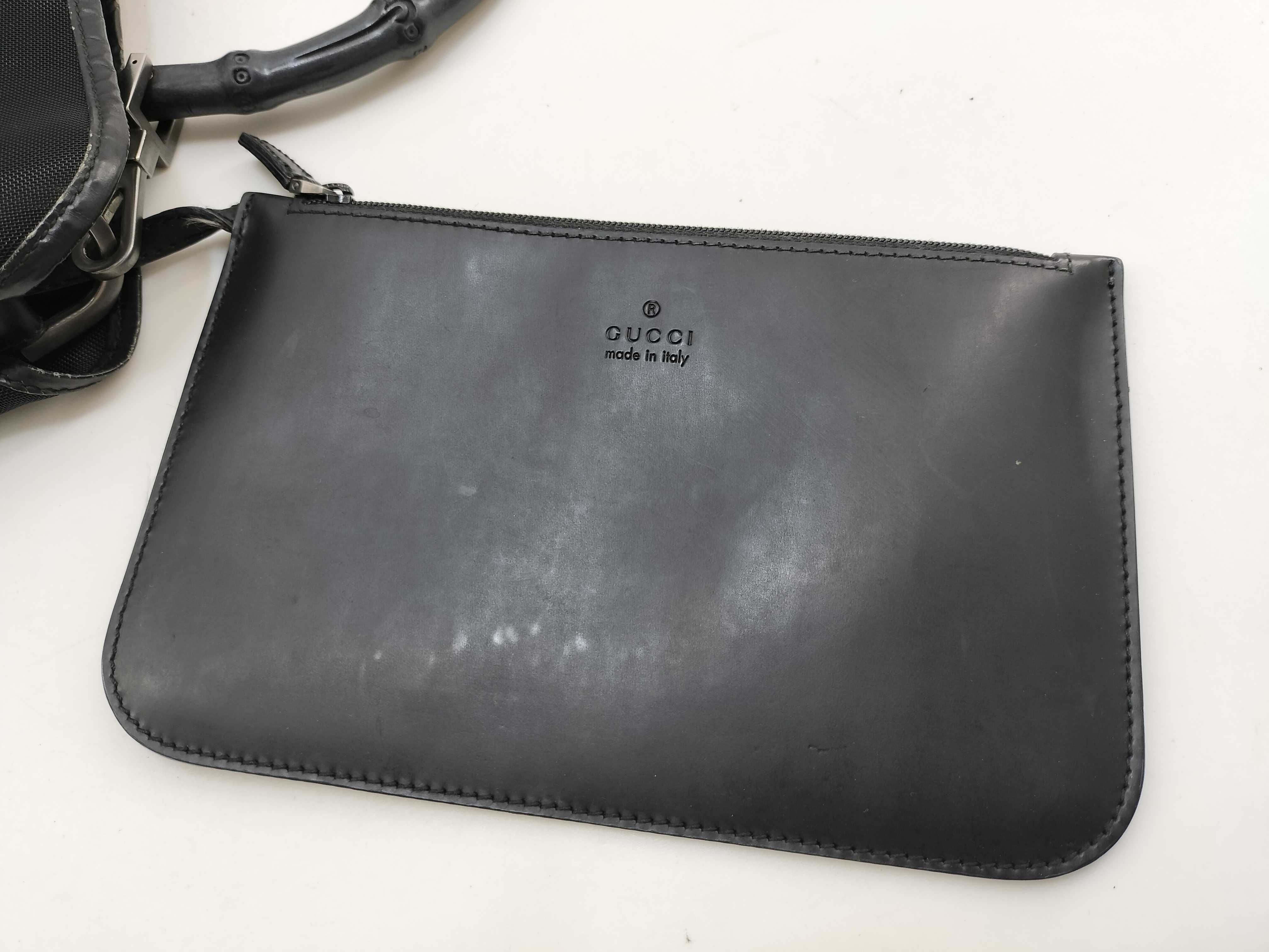 One-Shoulder Bag / 001 5638 / Bamboo Mesh / Black Handbag — view 12