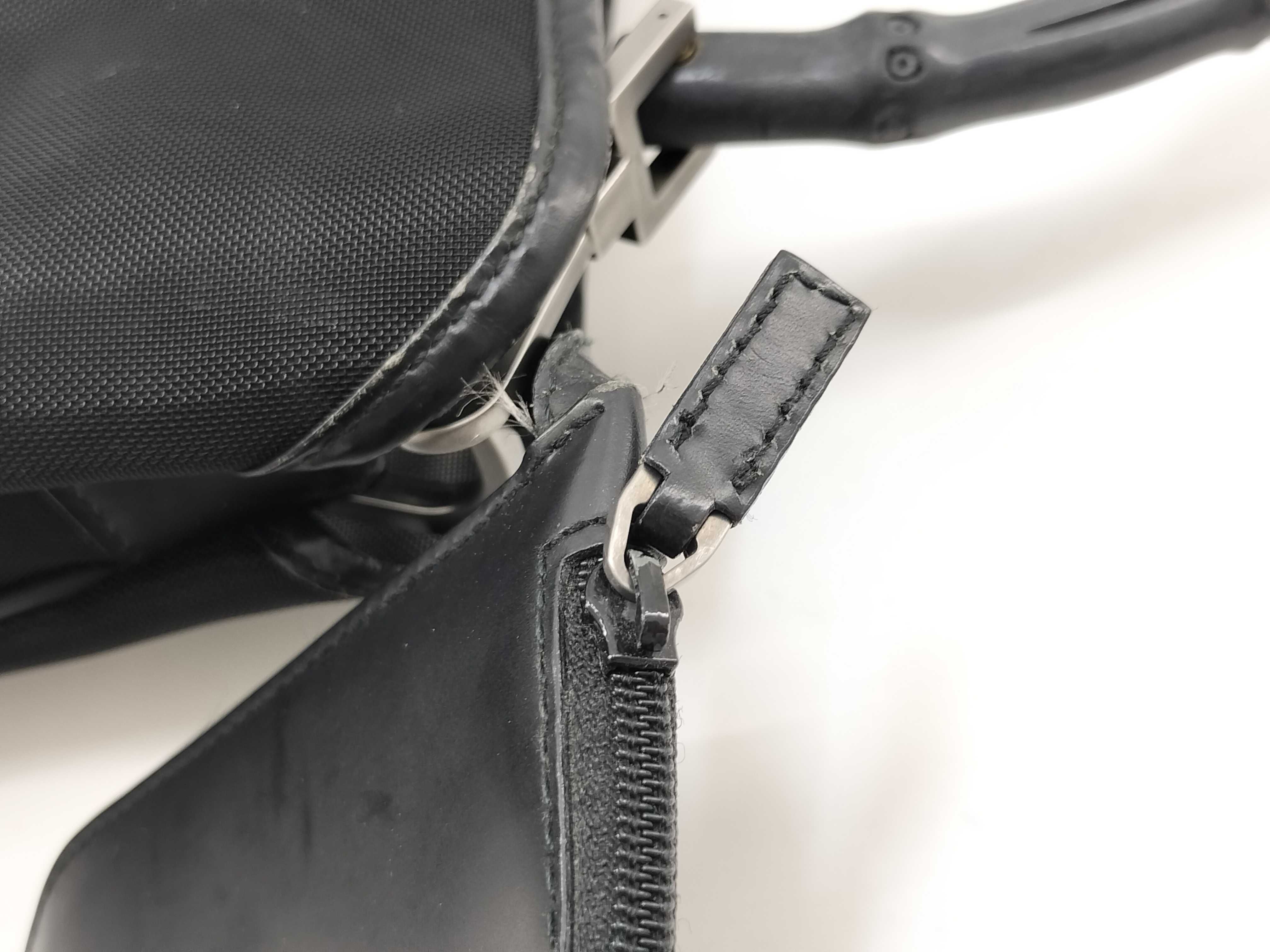 One-Shoulder Bag / 001 5638 / Bamboo Mesh / Black Handbag — view 13