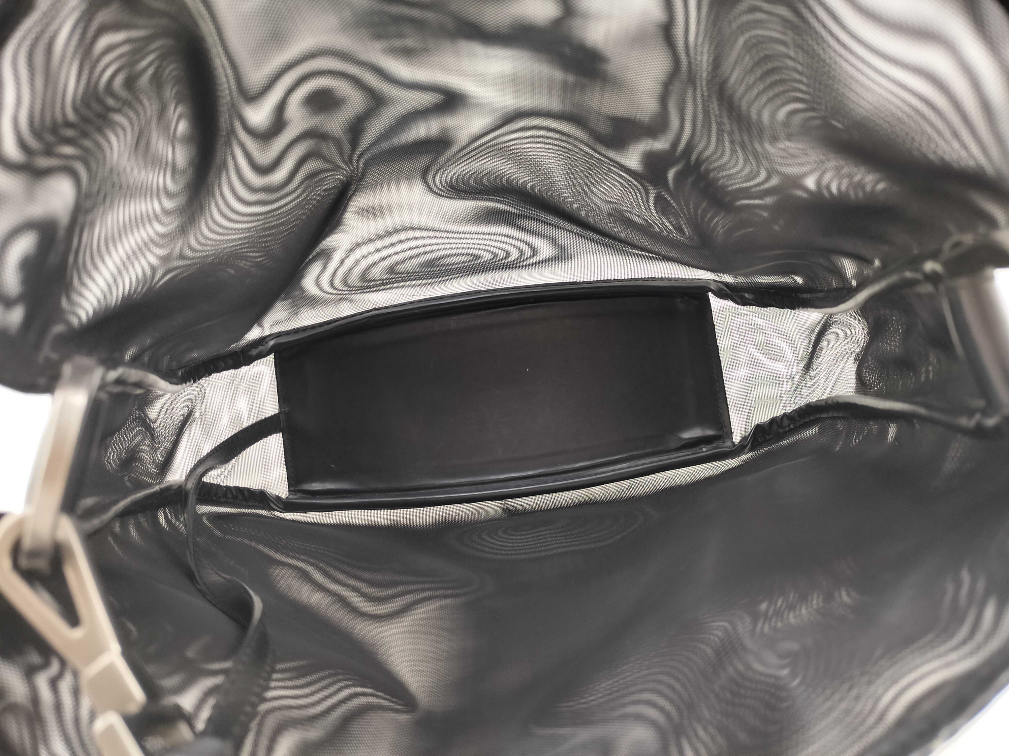 One-Shoulder Bag / 001 5638 / Bamboo Mesh / Black Handbag — view 10