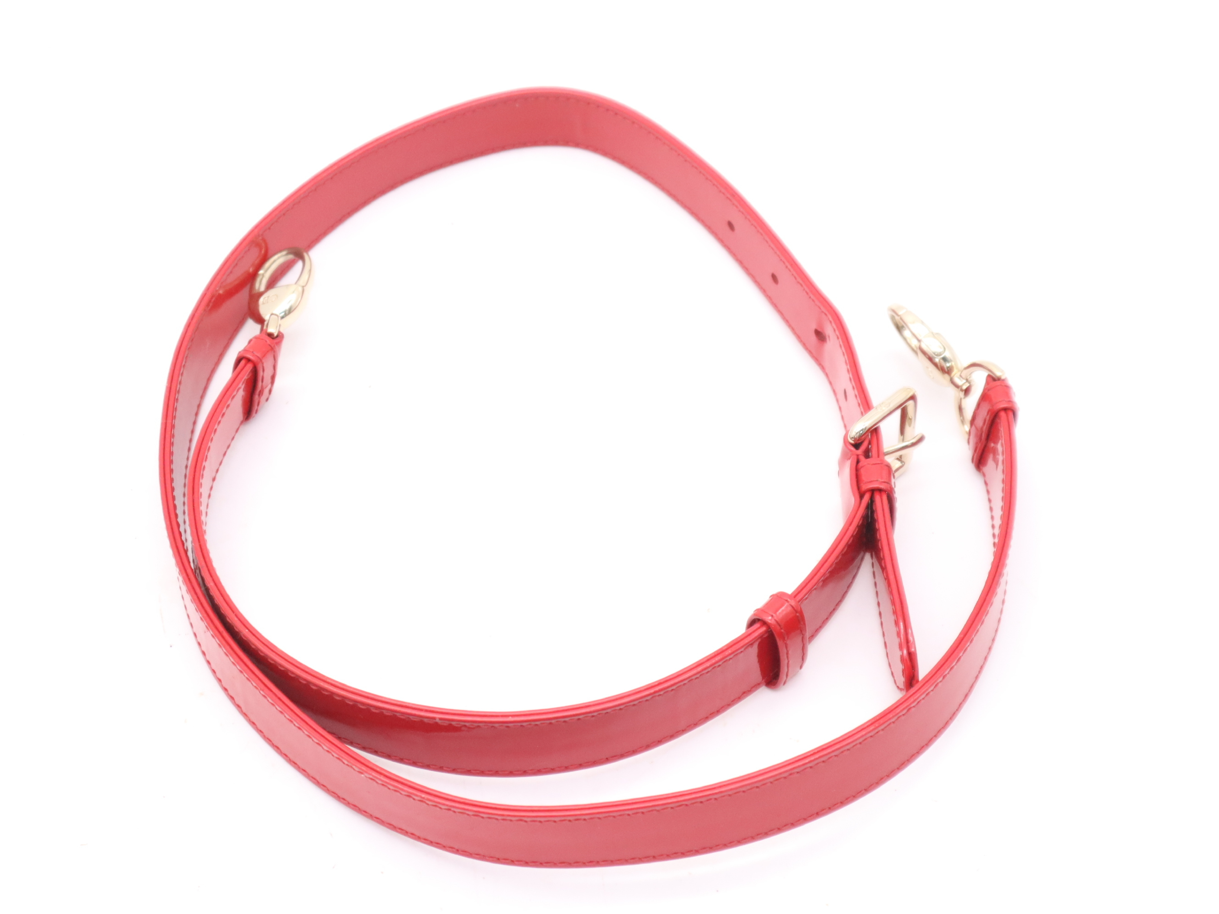 Lady Dior Cannage Red Handbag with Shoulder Strap — view 13