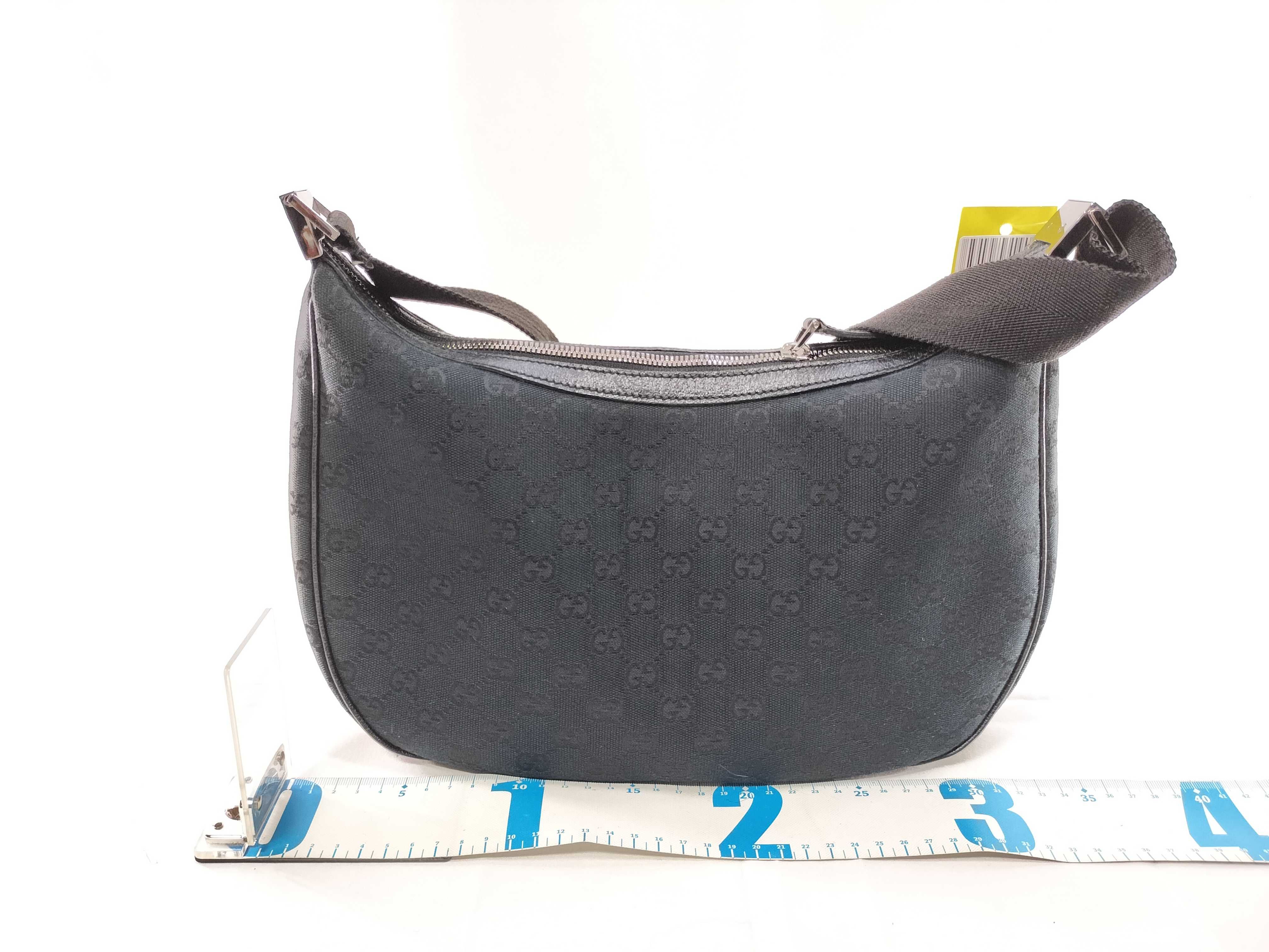 GG Canvas Shoulder Bag, Black, 122790 (Shoulder Bag) — view 2