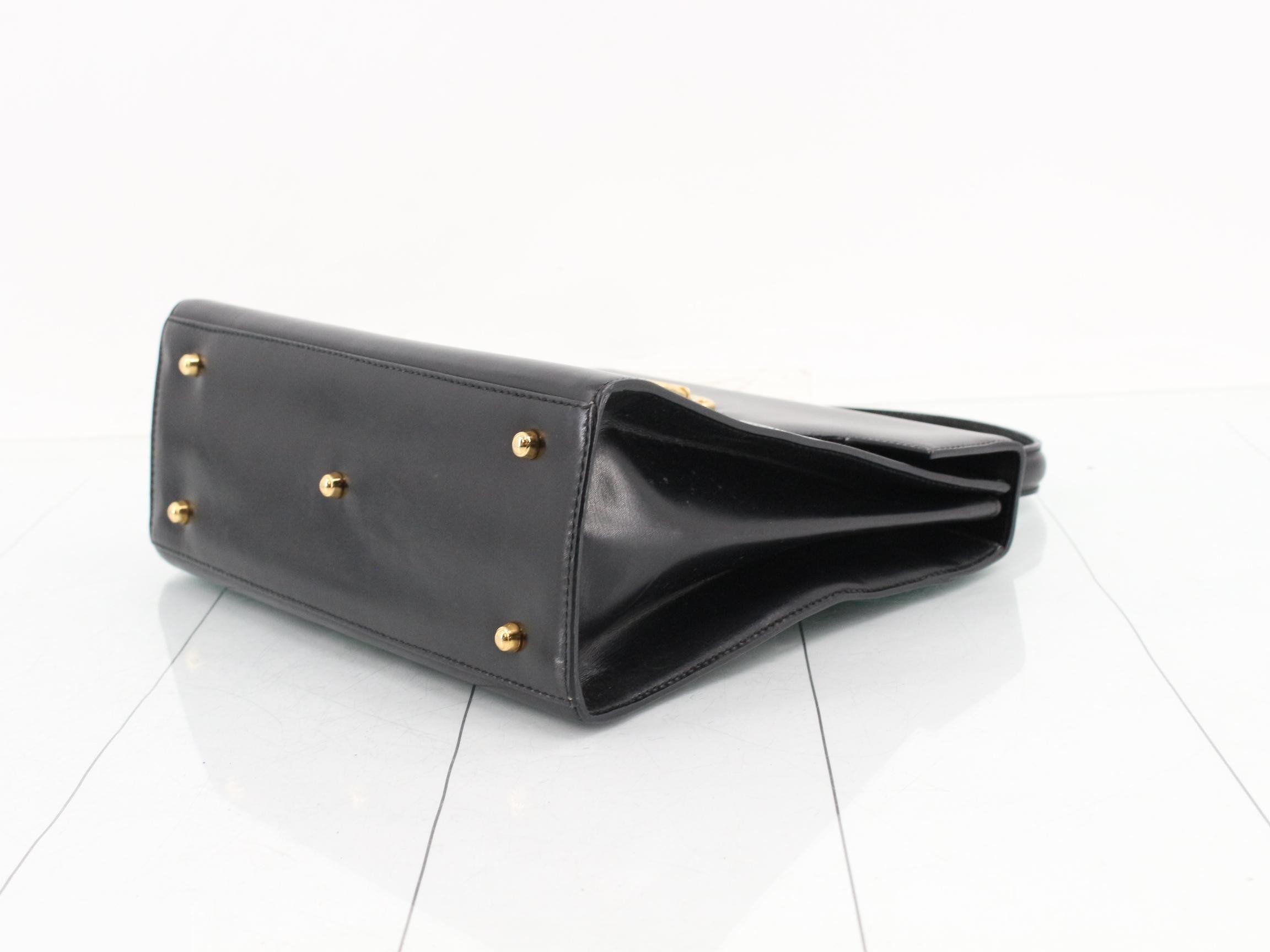Lady Lock Leather Handbag — view 6