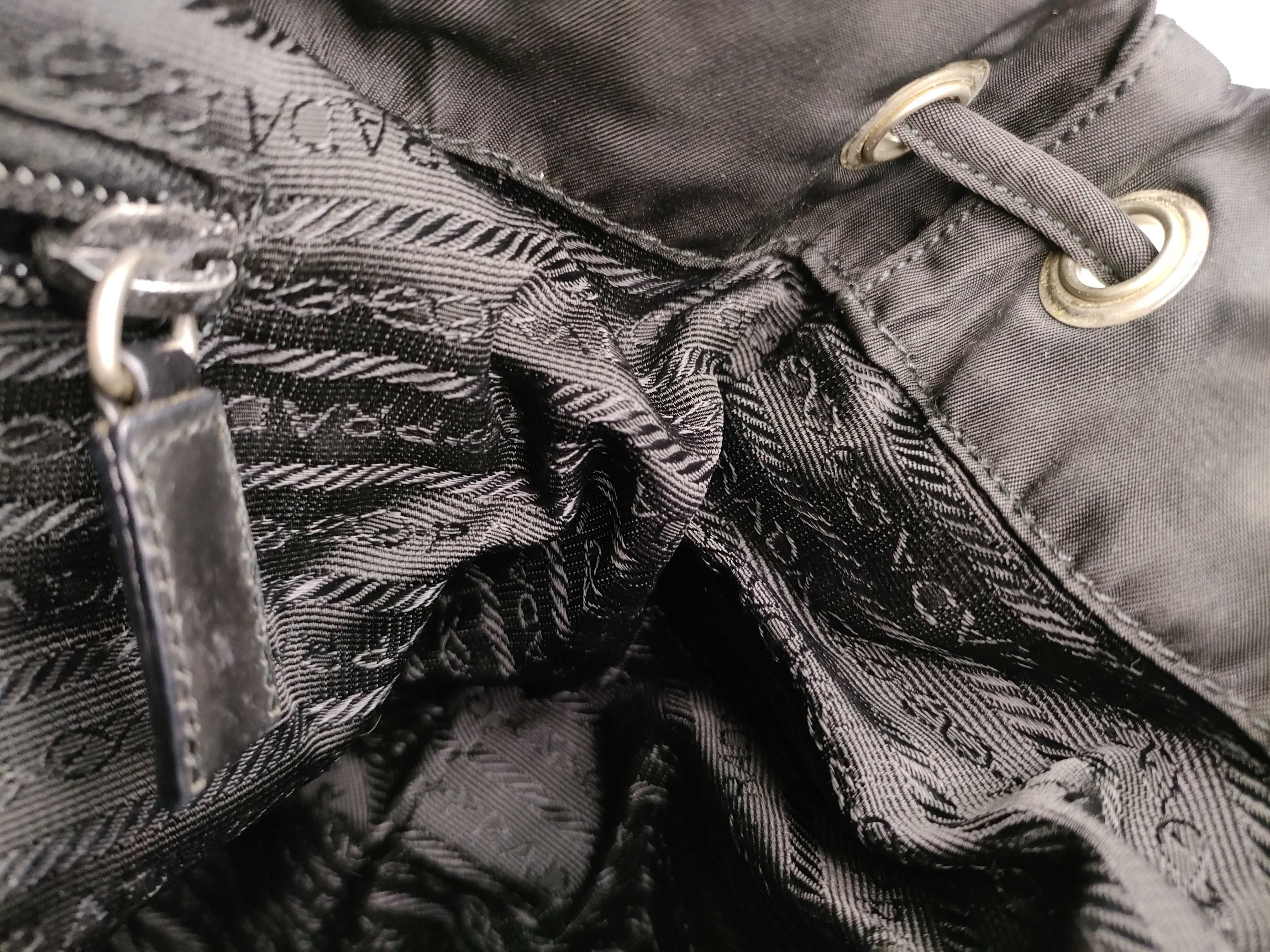 nylon backpack, black, small size. — view 9