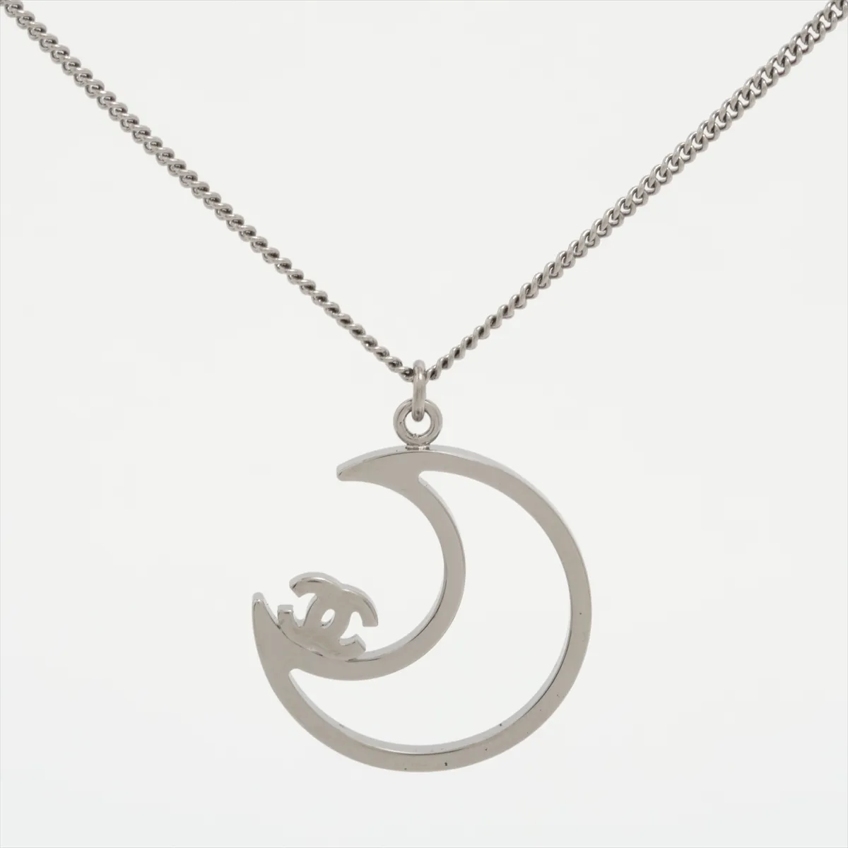 Cocomark Moon B17K Necklace Metal x Rhinestone Silver — view 2