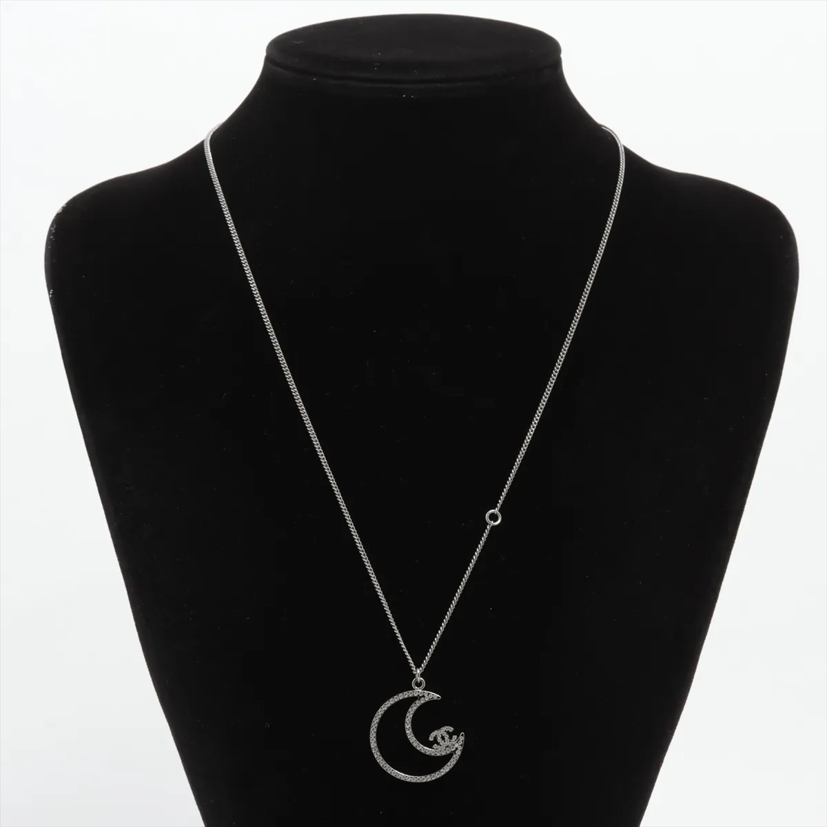 Cocomark Moon B17K Necklace Metal x Rhinestone Silver — view 5