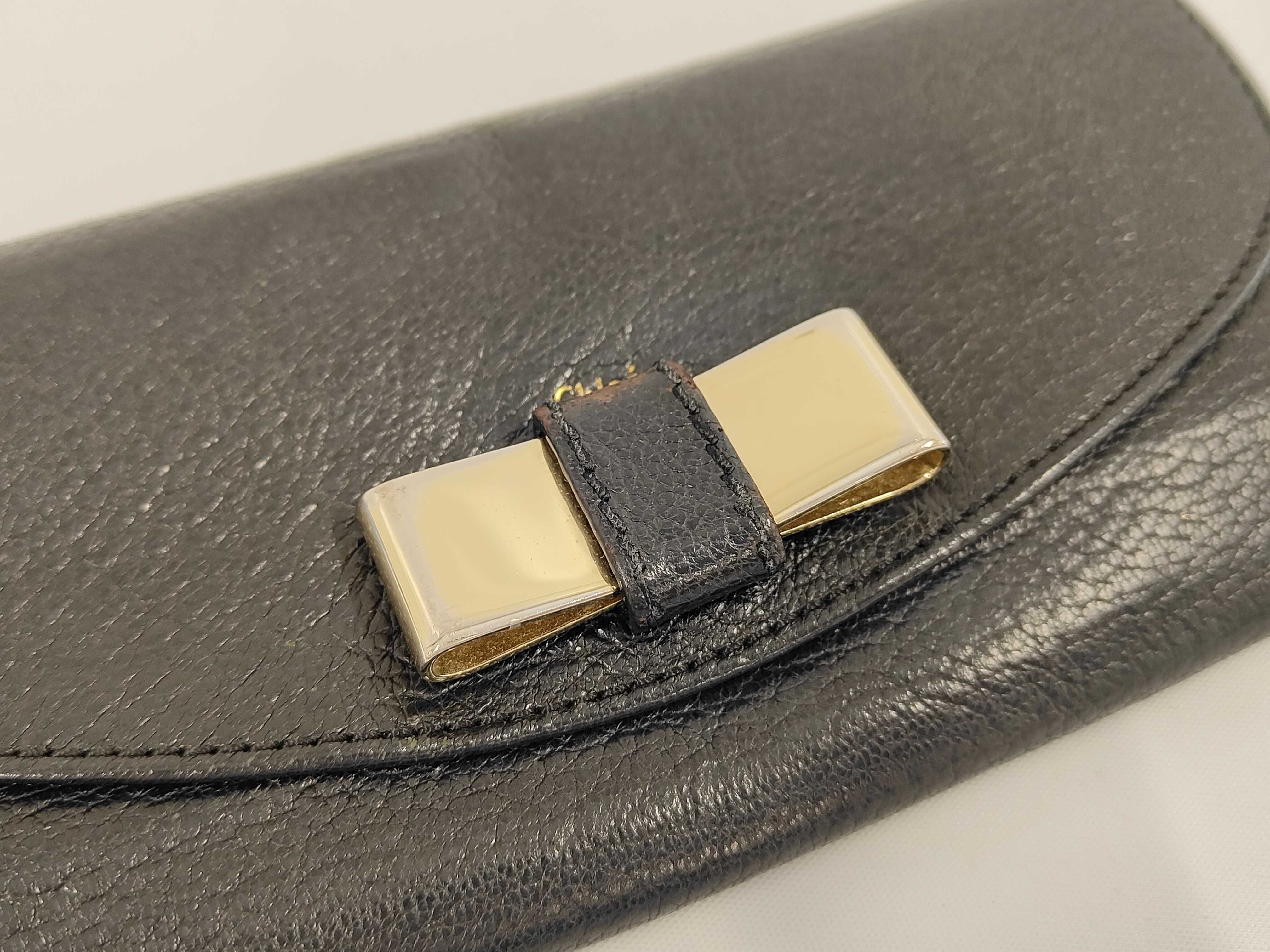 Lily Ribbon Long Wallet Leather Wallet — view 5