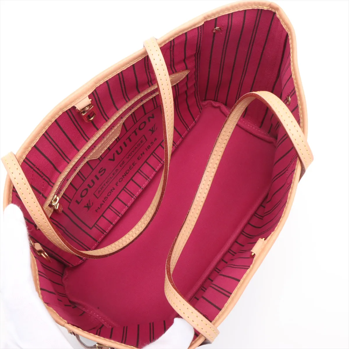 Monogram Neverfull PM M41245 AR2260 Brown x Pink (RFID detected) — view 7
