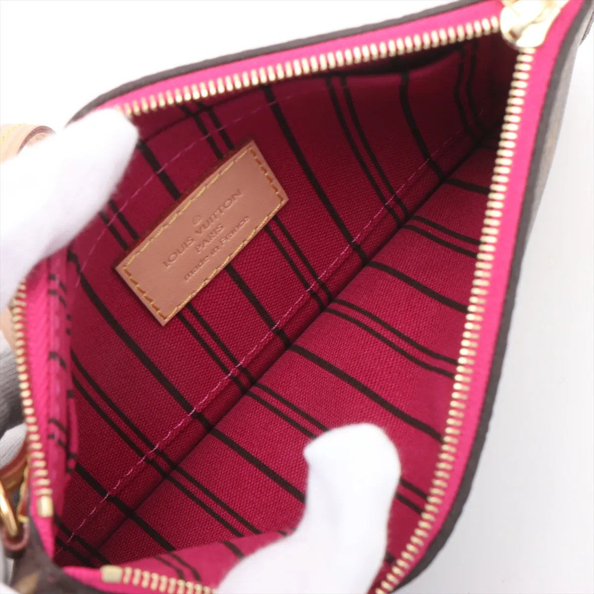 Monogram Neverfull PM M41245 AR2260 Brown x Pink (RFID detected) — view 9