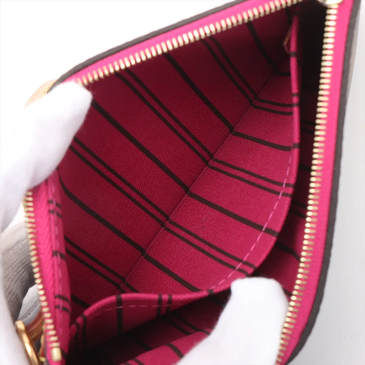 Monogram Neverfull PM M41245 AR2260 Brown x Pink (RFID detected) — view 10