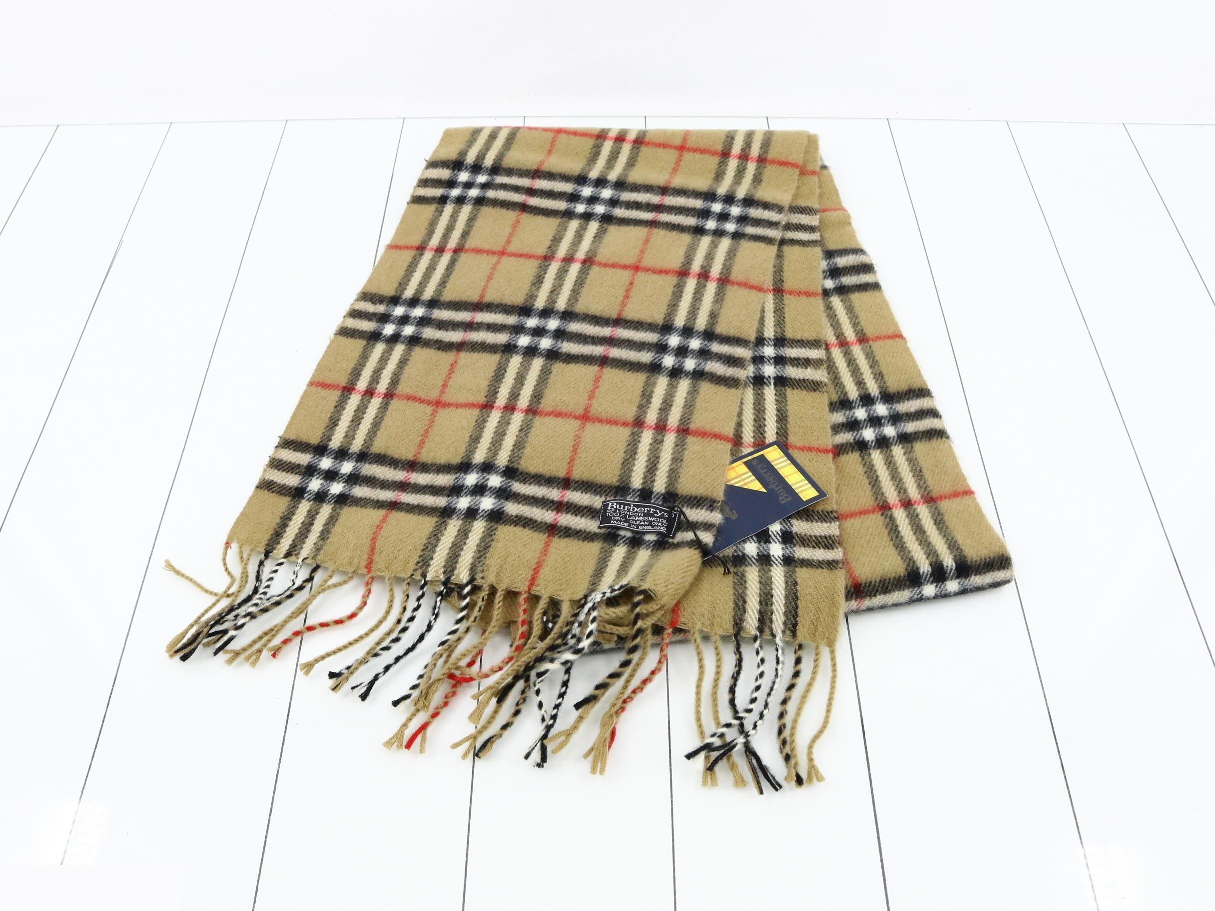 100% Lambswool Nova Check Brown — view 2