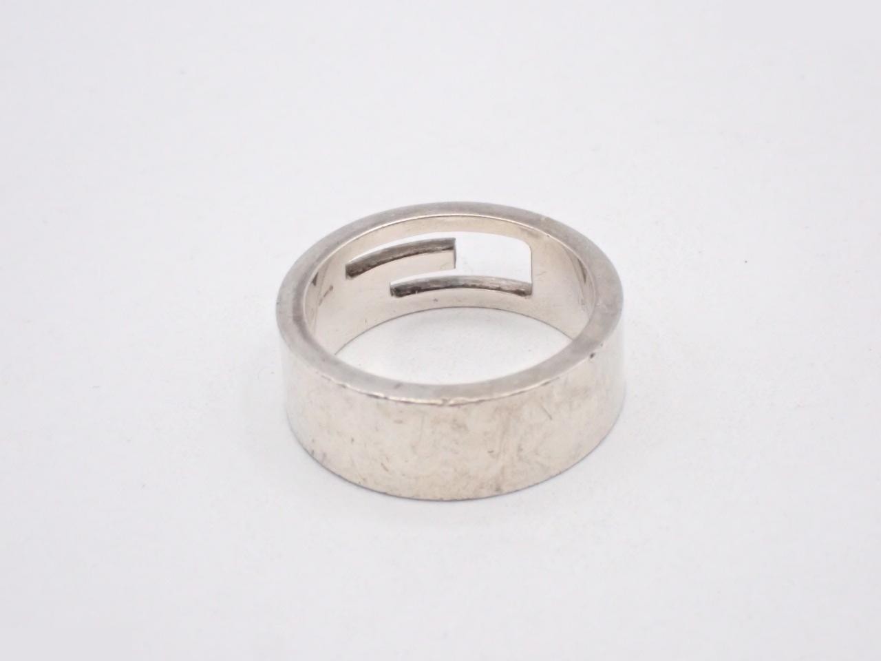 Branded G Ring, 925 Stamped #18, Actual Size #17, 9.1g — view 2