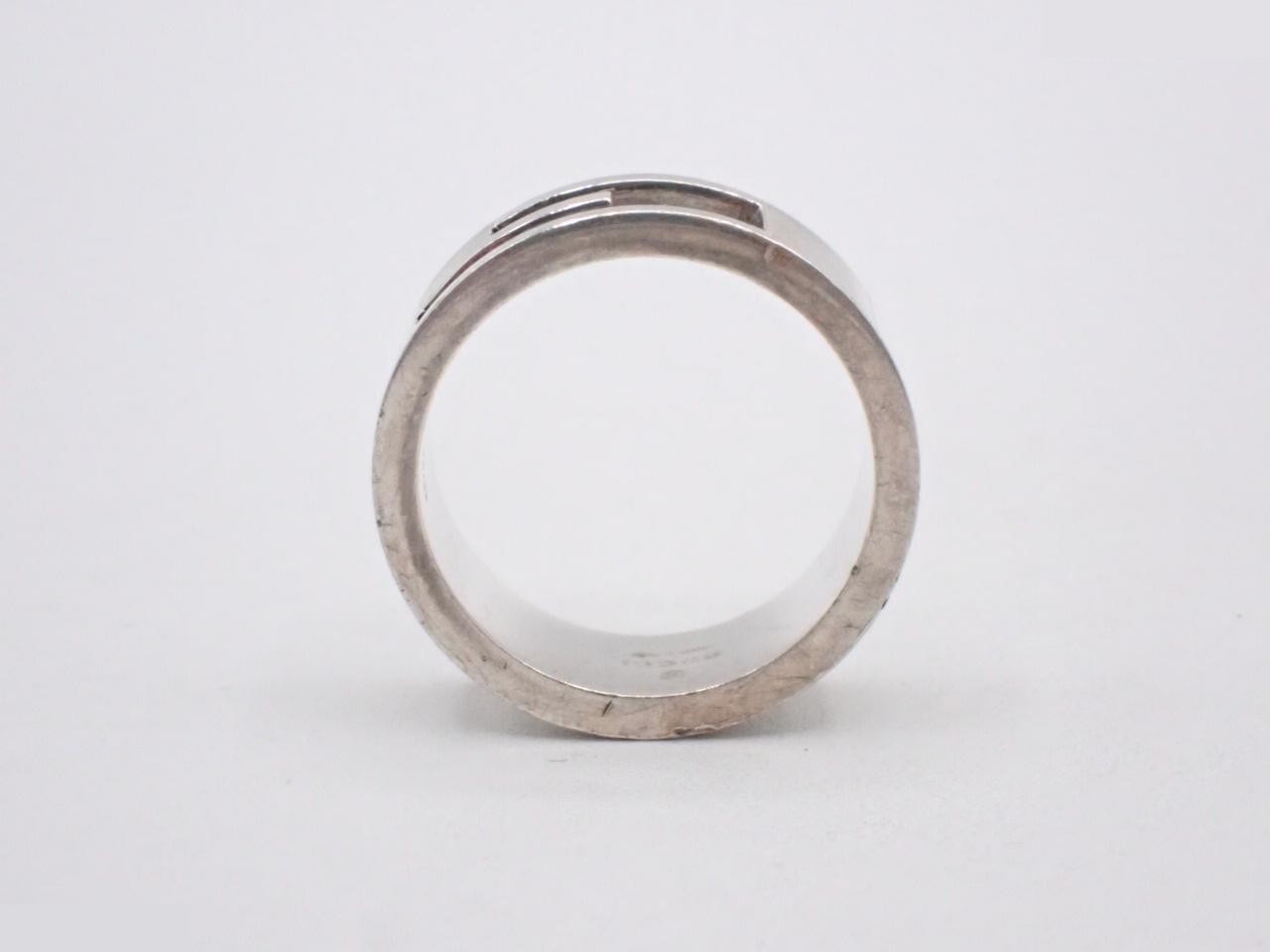 Branded G Ring, 925 Stamped #18, Actual Size #17, 9.1g — view 3