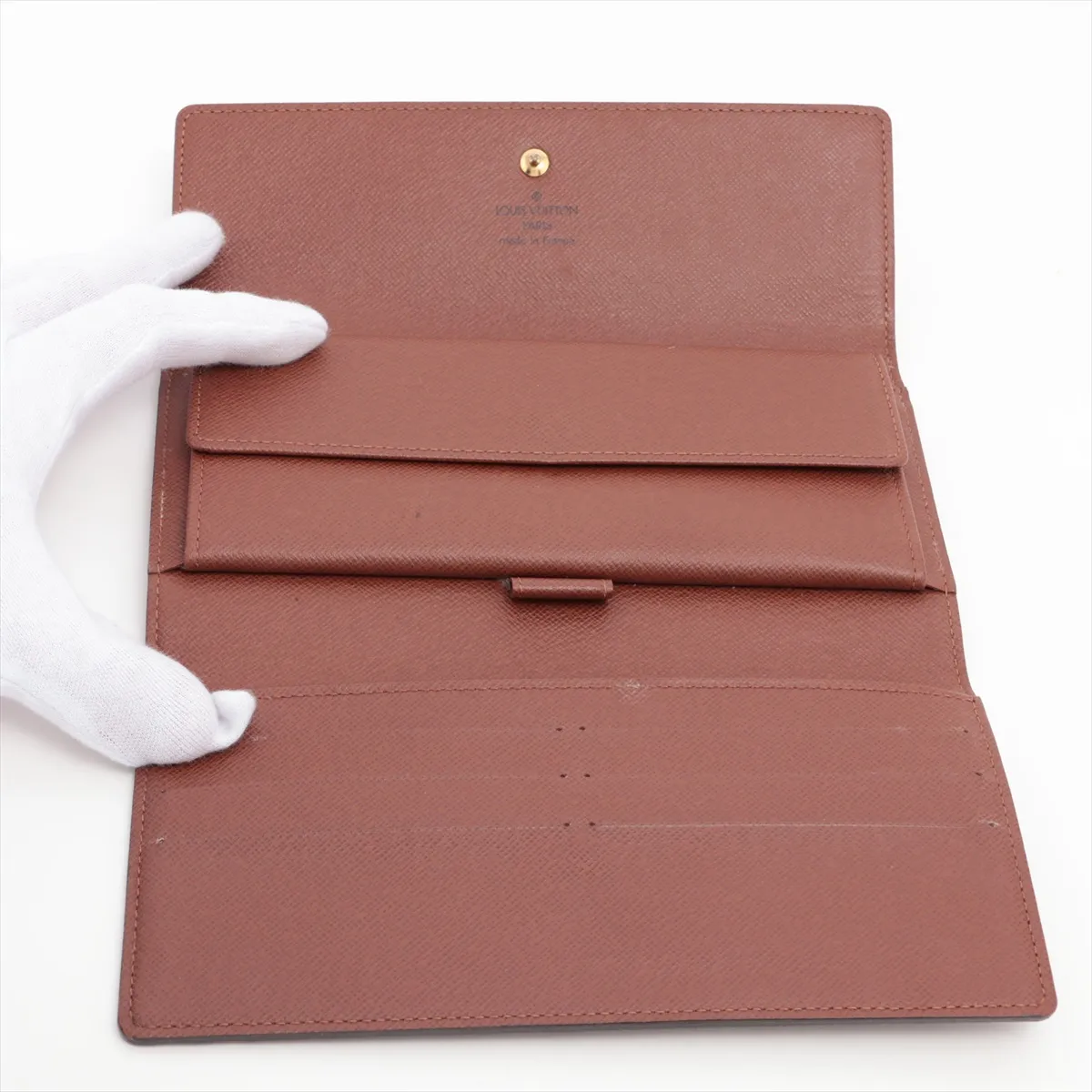Monogram Porte Tresor International M61215 FL0072 Brown Long Wallet — view 4