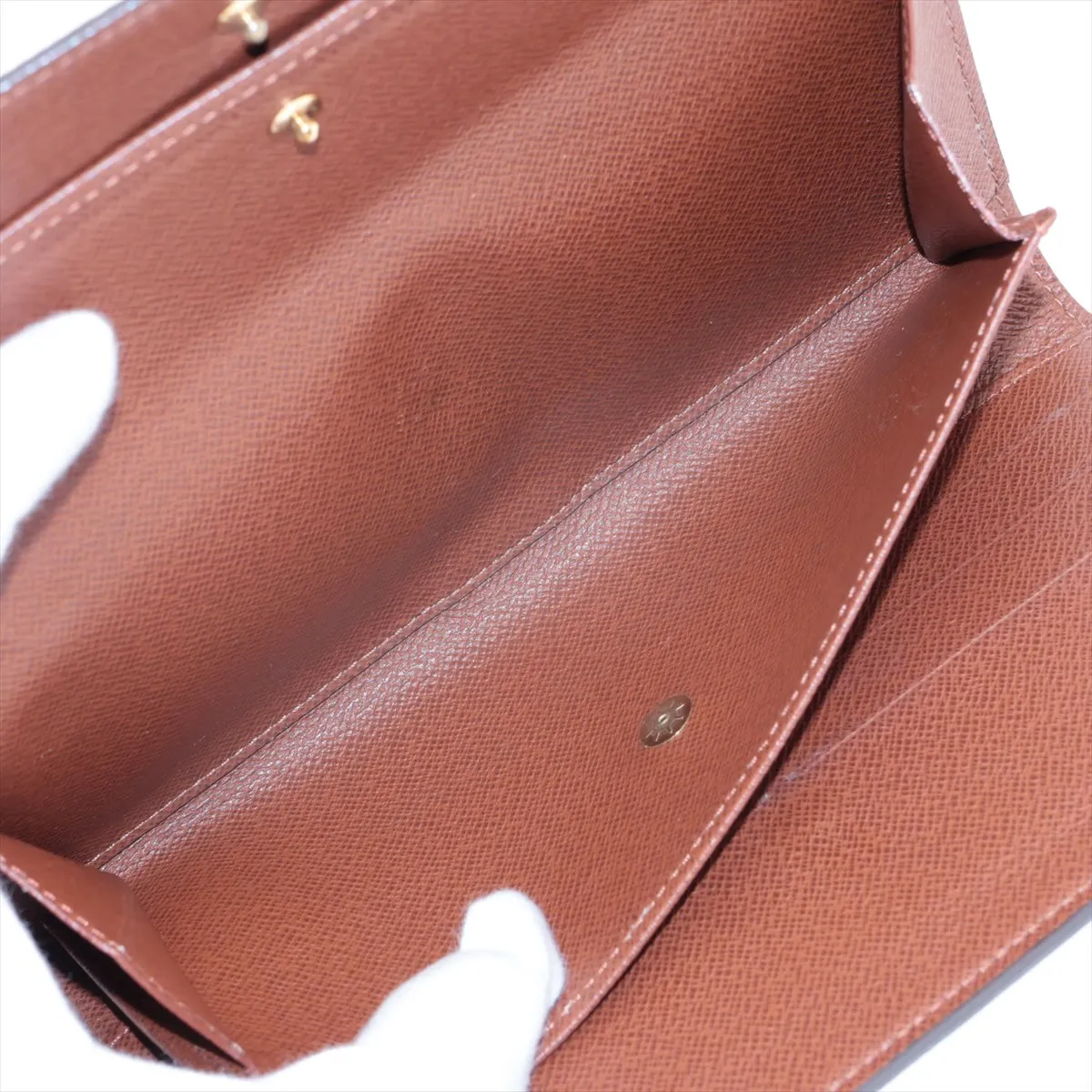 Monogram Porte Tresor International M61215 FL0072 Brown Long Wallet — view 6